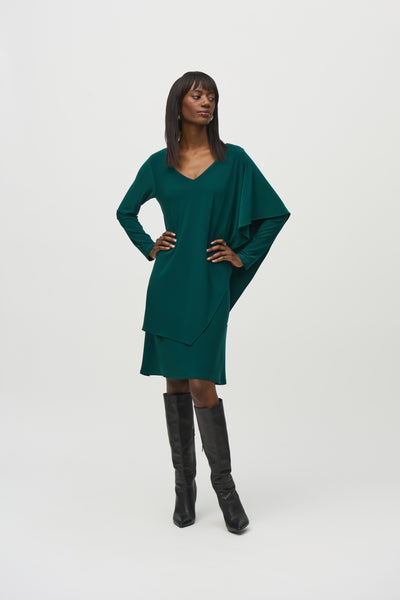 Joseph Ribkoff Layered Dress 244040 Absolute Green Trends Boutique Midland
