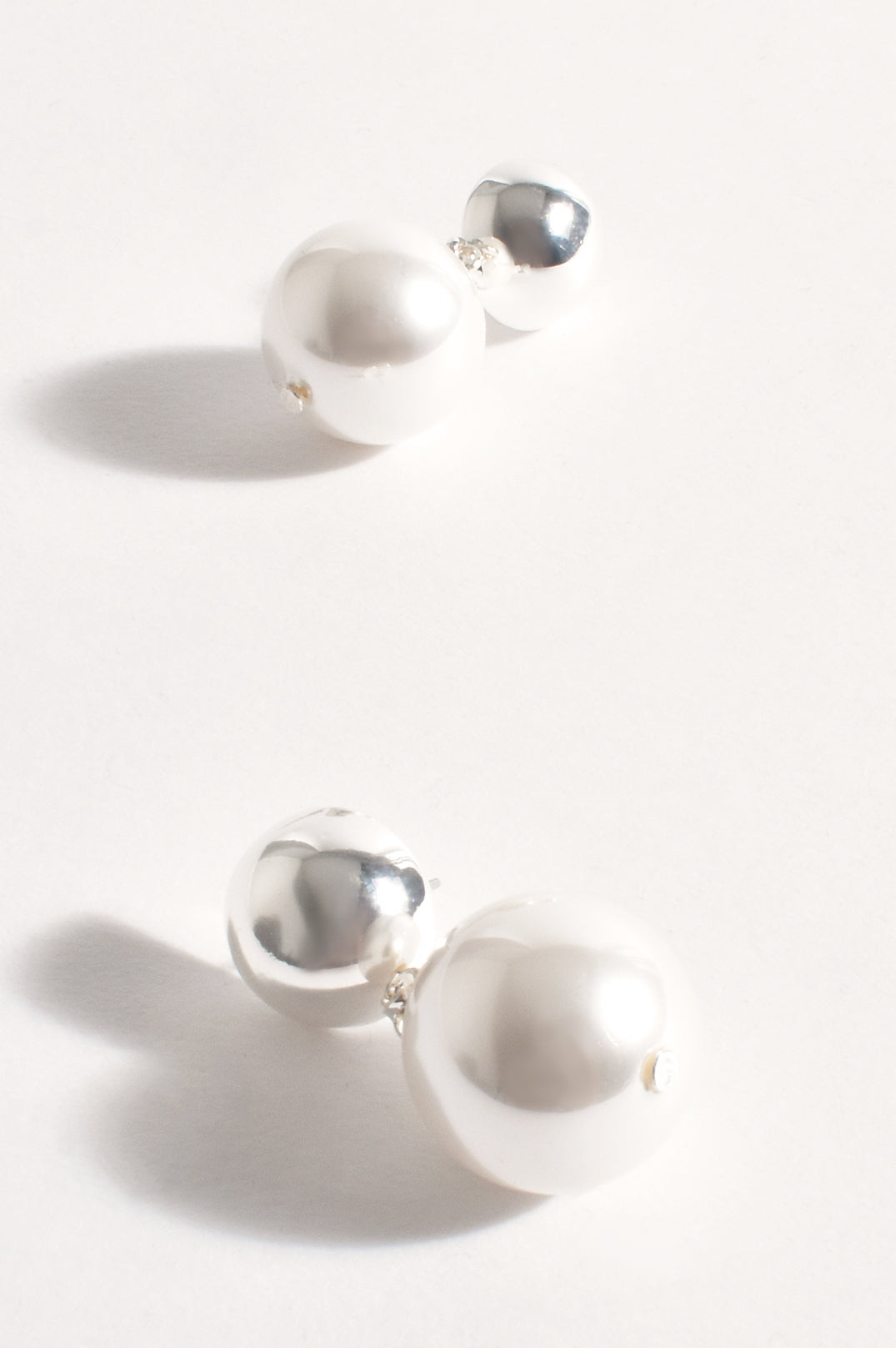 Adorne Dome Faux Pearl Earings - Available in 2 Colours