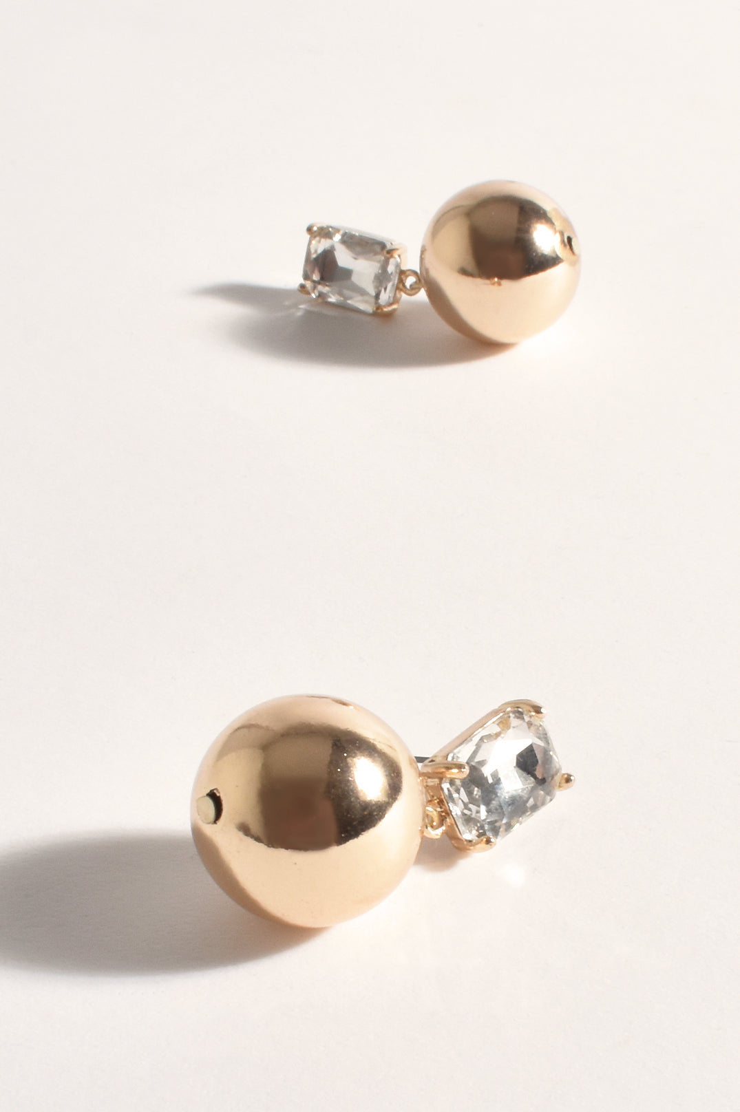 Adorne Jewel Ball Event Earings - Gold