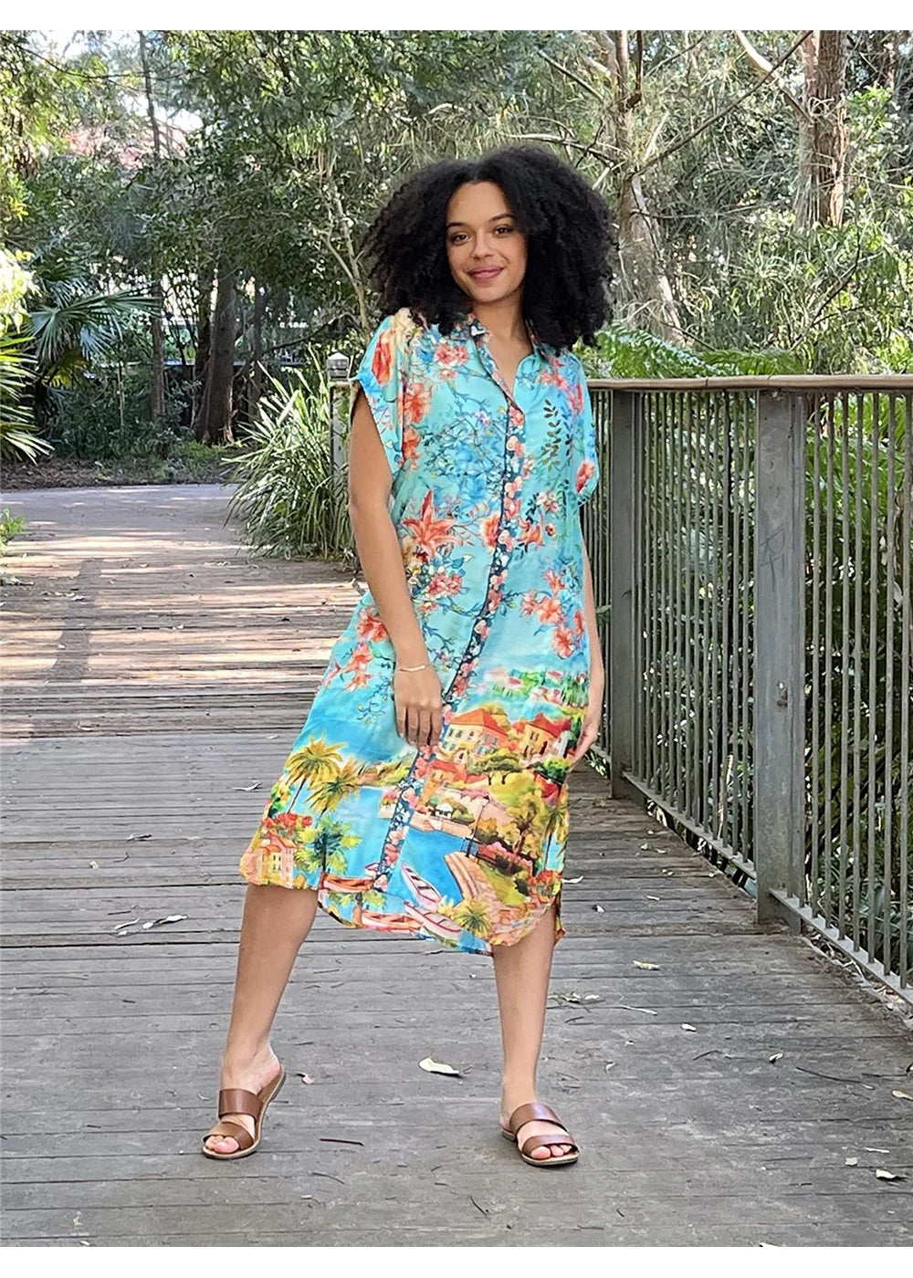 Cienna Como Dresden Dress - Print