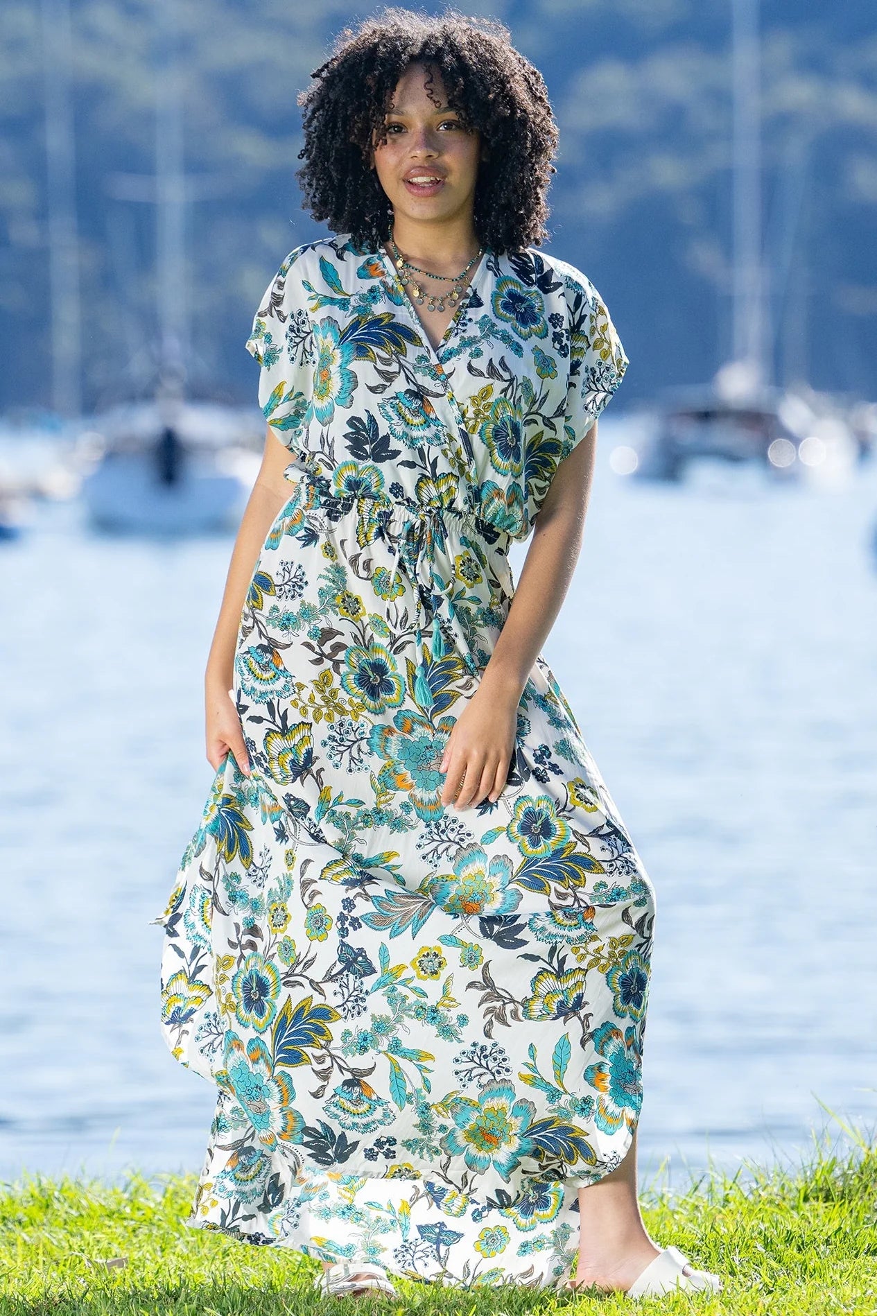 Cienna Kaya Short Sleeve Dress - Print