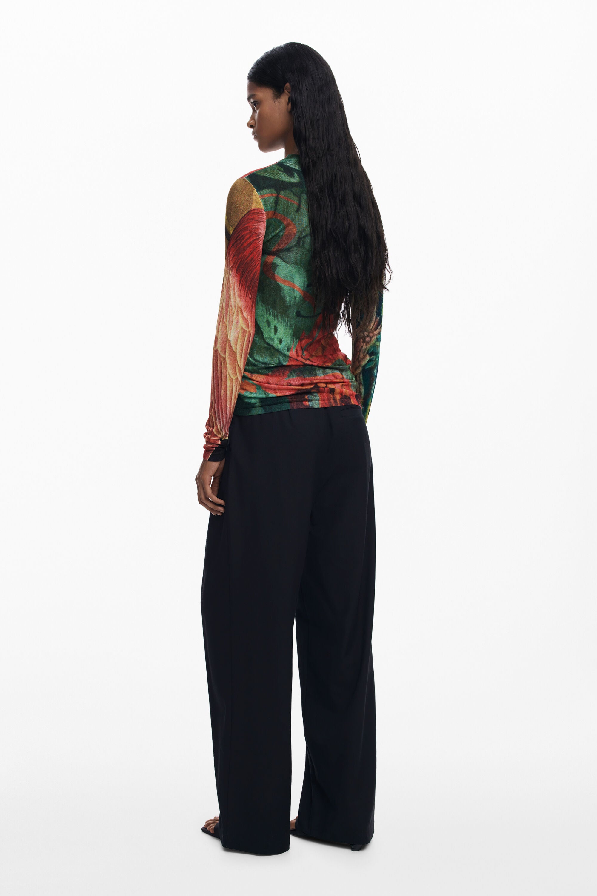 Desigual Monsieur Christian Lacroix Fitted Tapestry Print Top - Multi