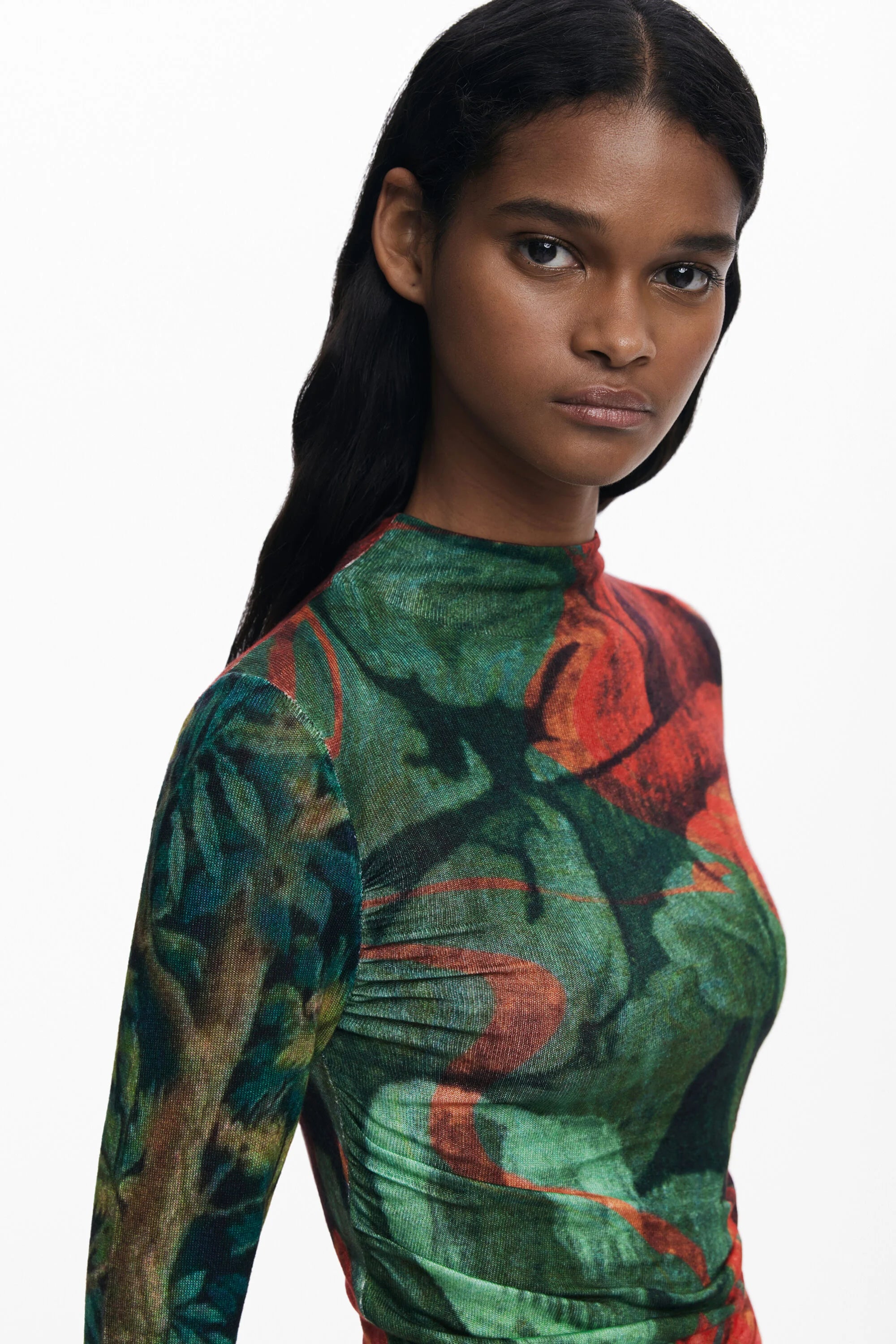 Desigual Monsieur Christian Lacroix Fitted Tapestry Print Top - Multi