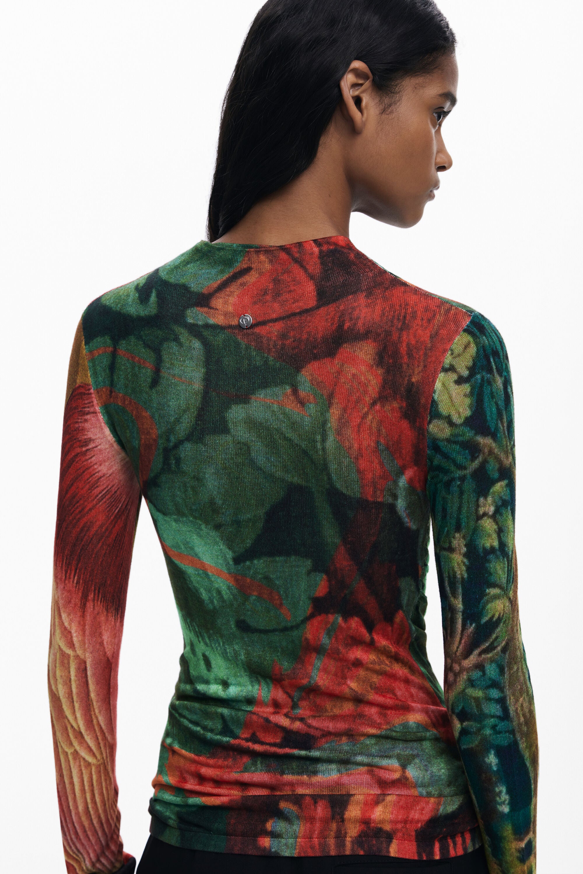 Desigual Monsieur Christian Lacroix Fitted Tapestry Print Top - Multi