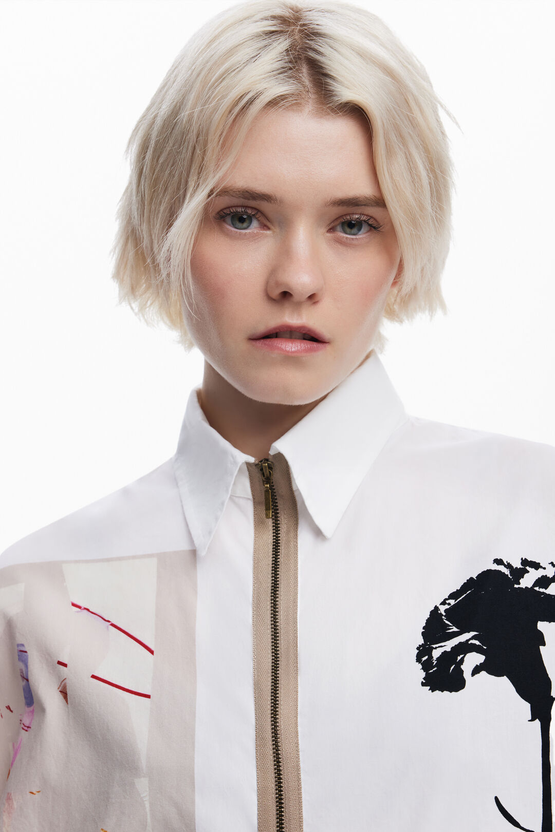Desigual by M. Christian Lacroix Print Shirt - Off White