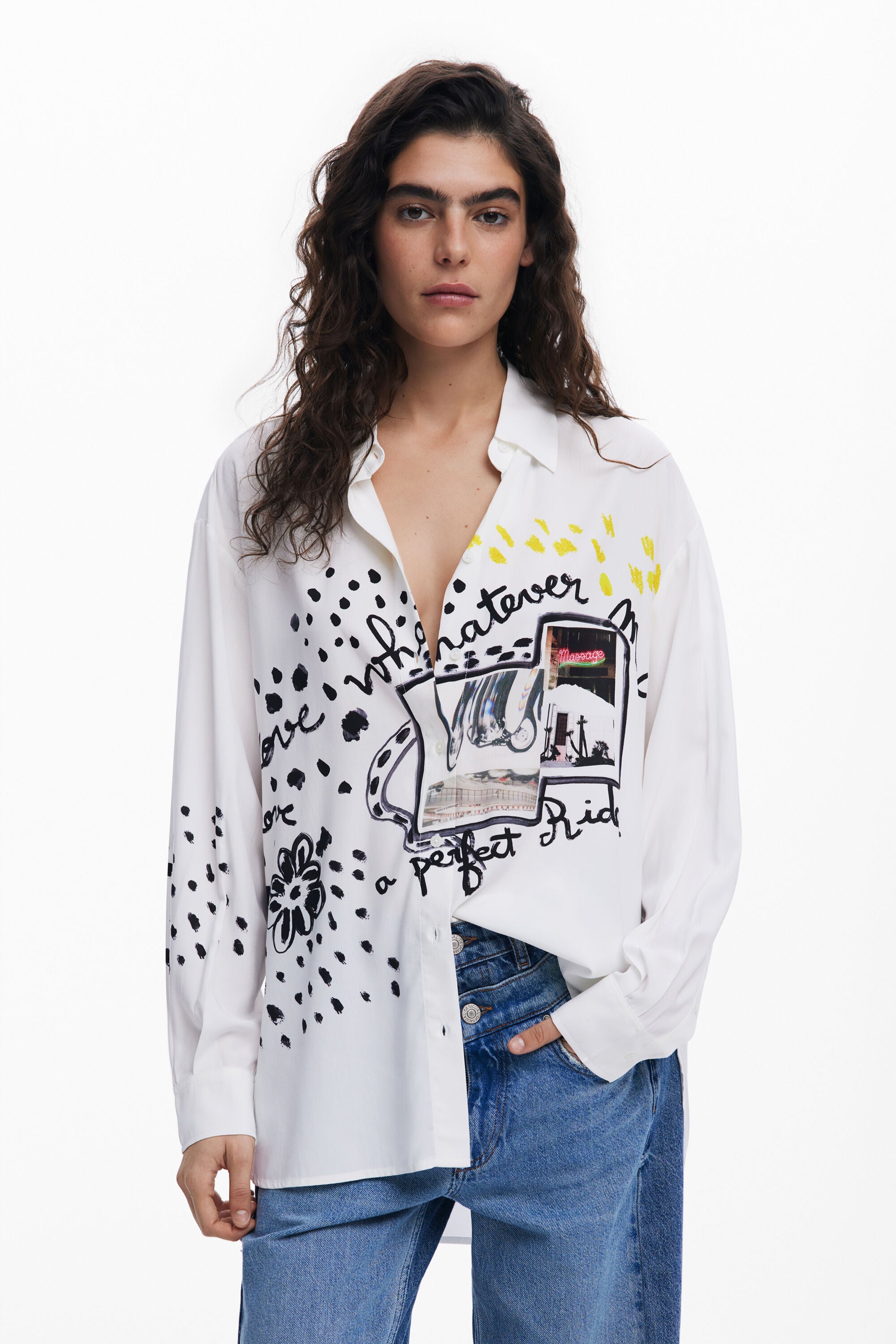 Desigual Persefone Shirt - Off White