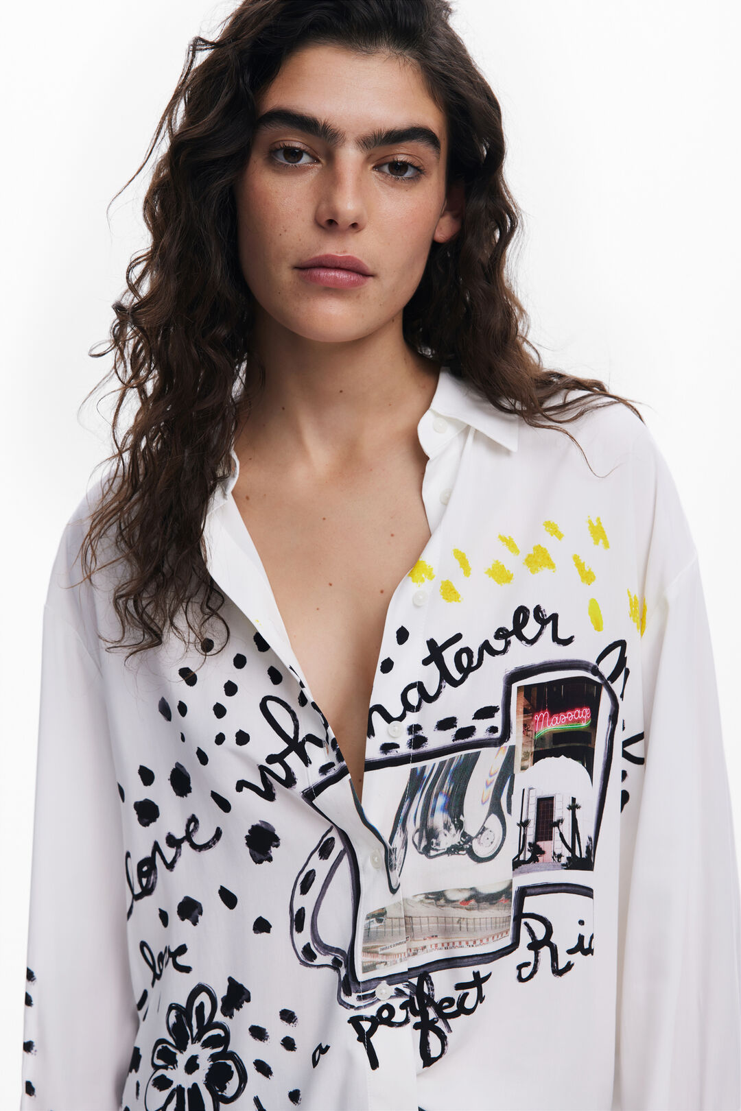 Desigual Persefone Shirt - Off White