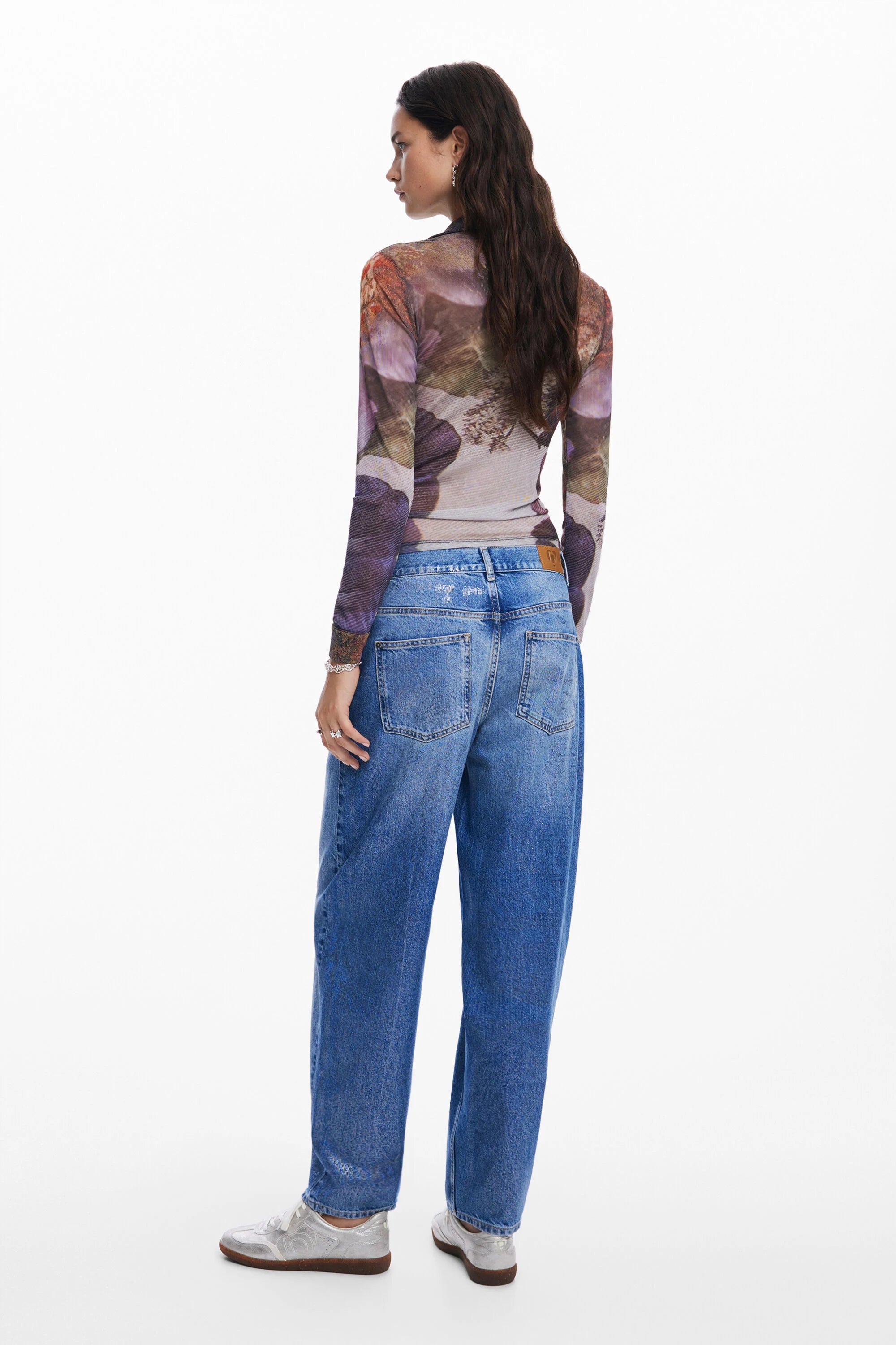 Desigual Silky Print Shirt - Autumn Forrest