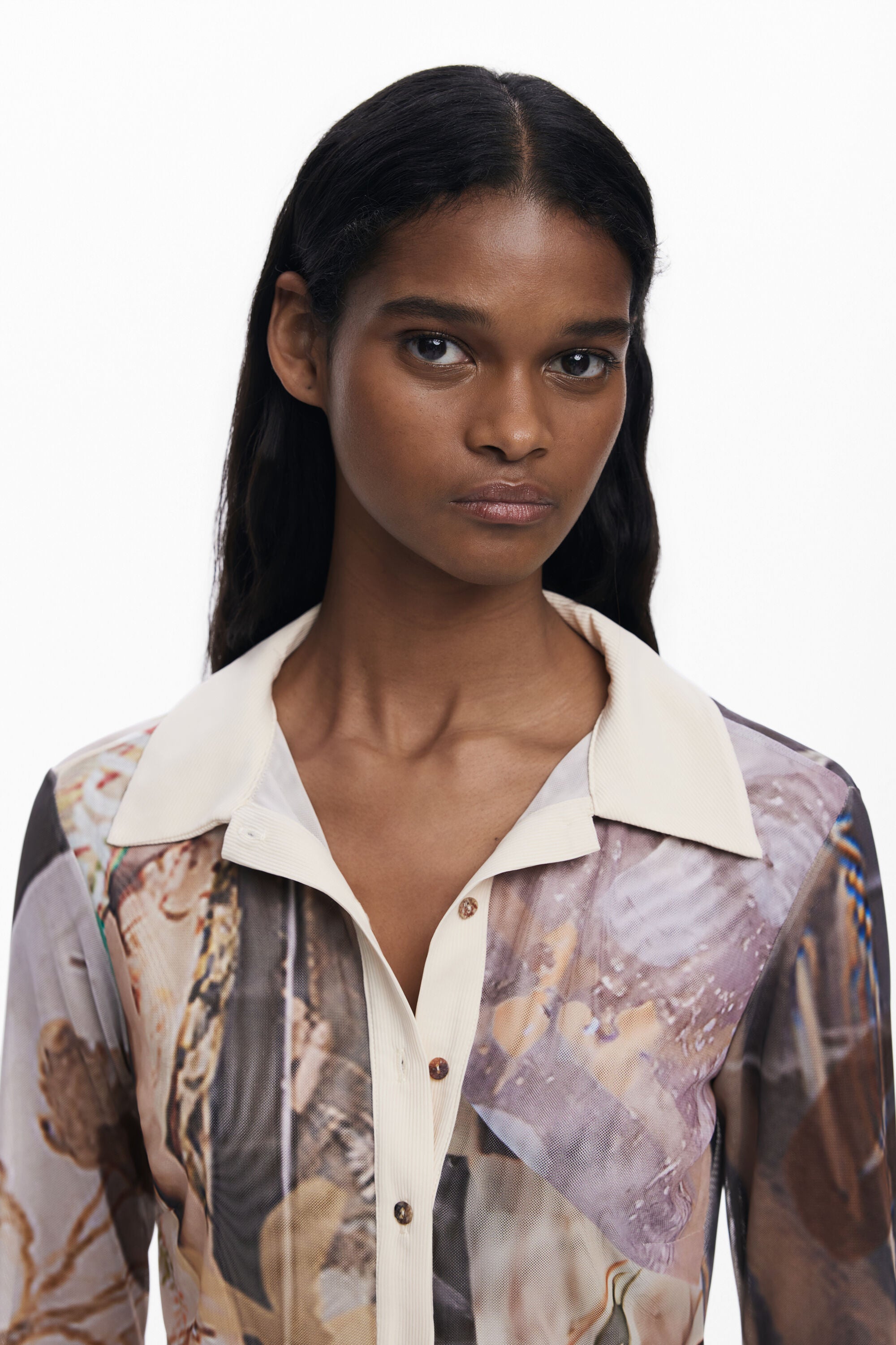 Desigual Arty Mesh Shirt 266110- Print