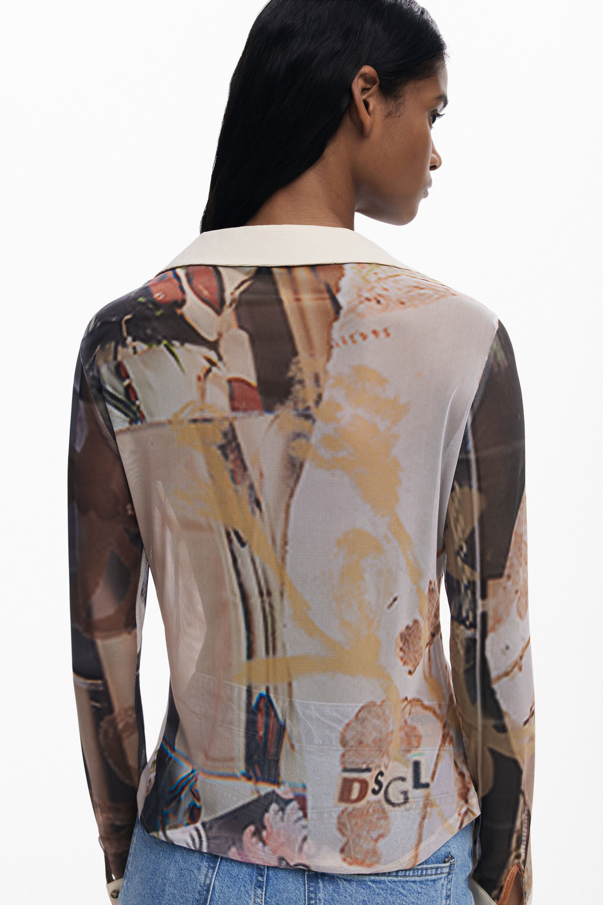 Desigual Arty Mesh Shirt 266110- Print