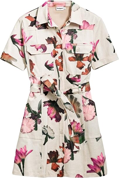 Desigual Monica Print Dress - Off White