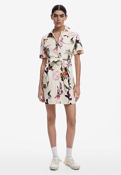 Desigual Monica Print Dress - Off White