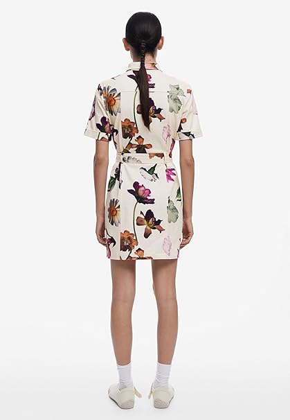 Desigual Monica Print Dress - Off White