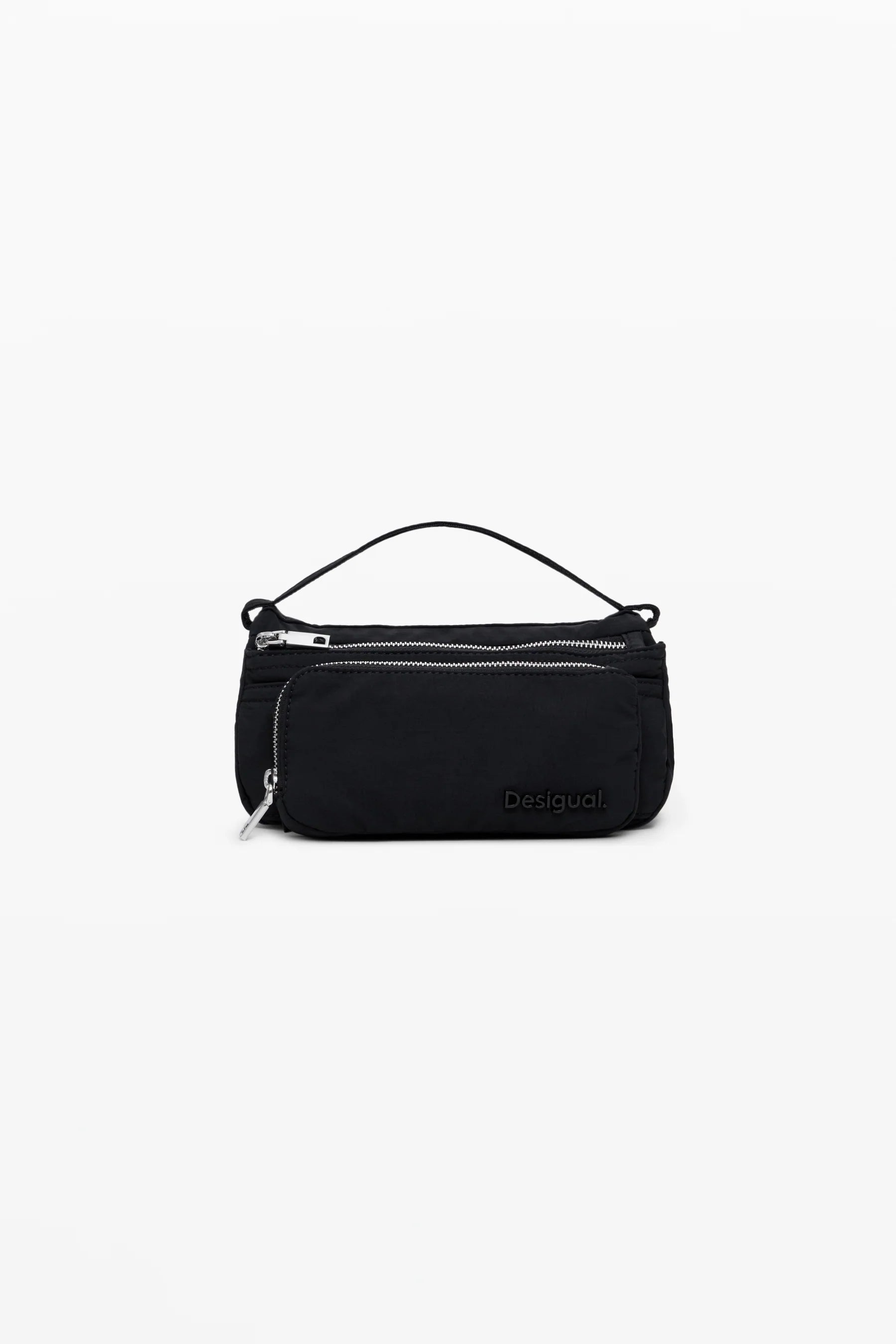 Desigual Multi-Pocket Cross Body Bag - Negro