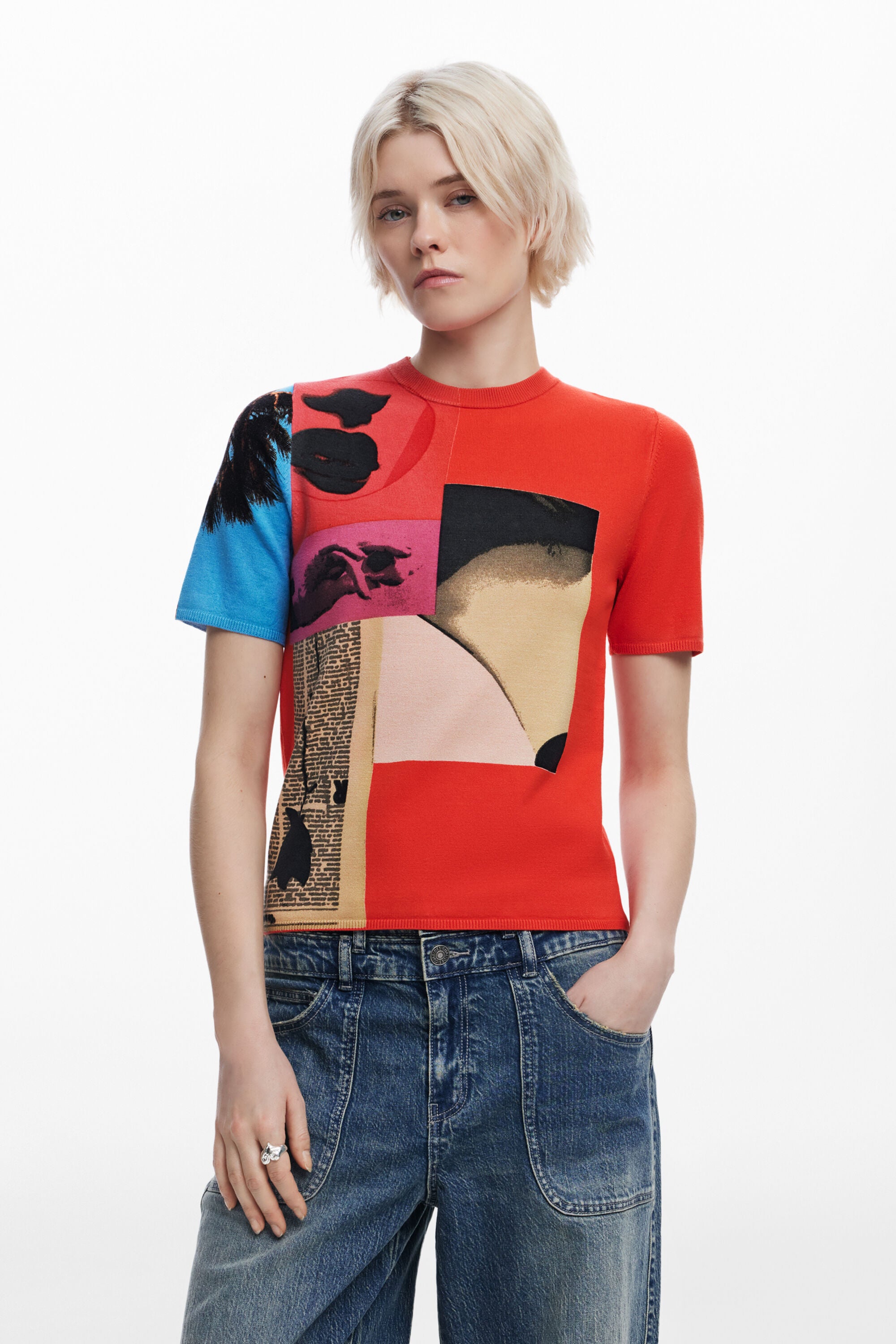 Desigual Patchwork Top