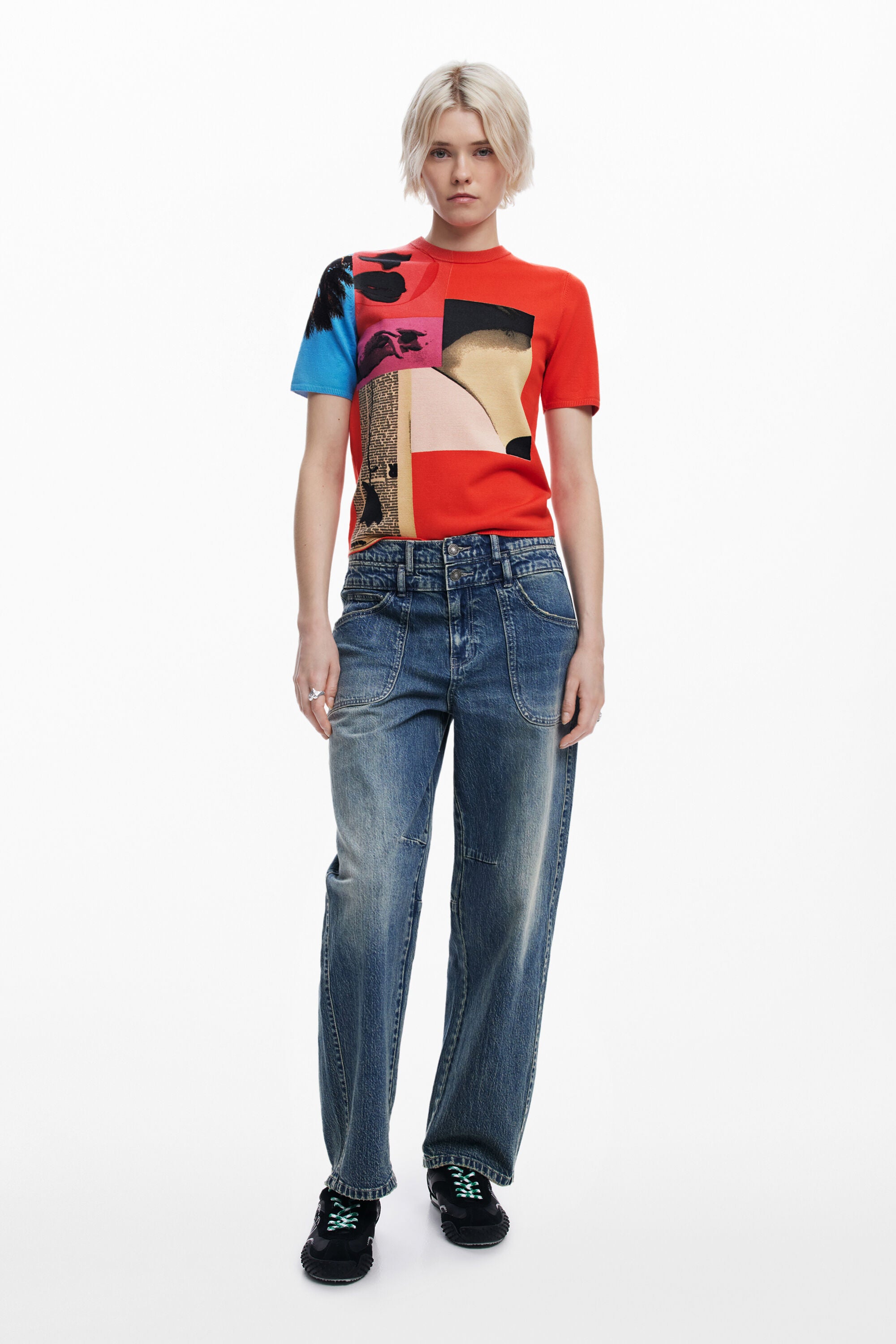 Desigual Patchwork Top