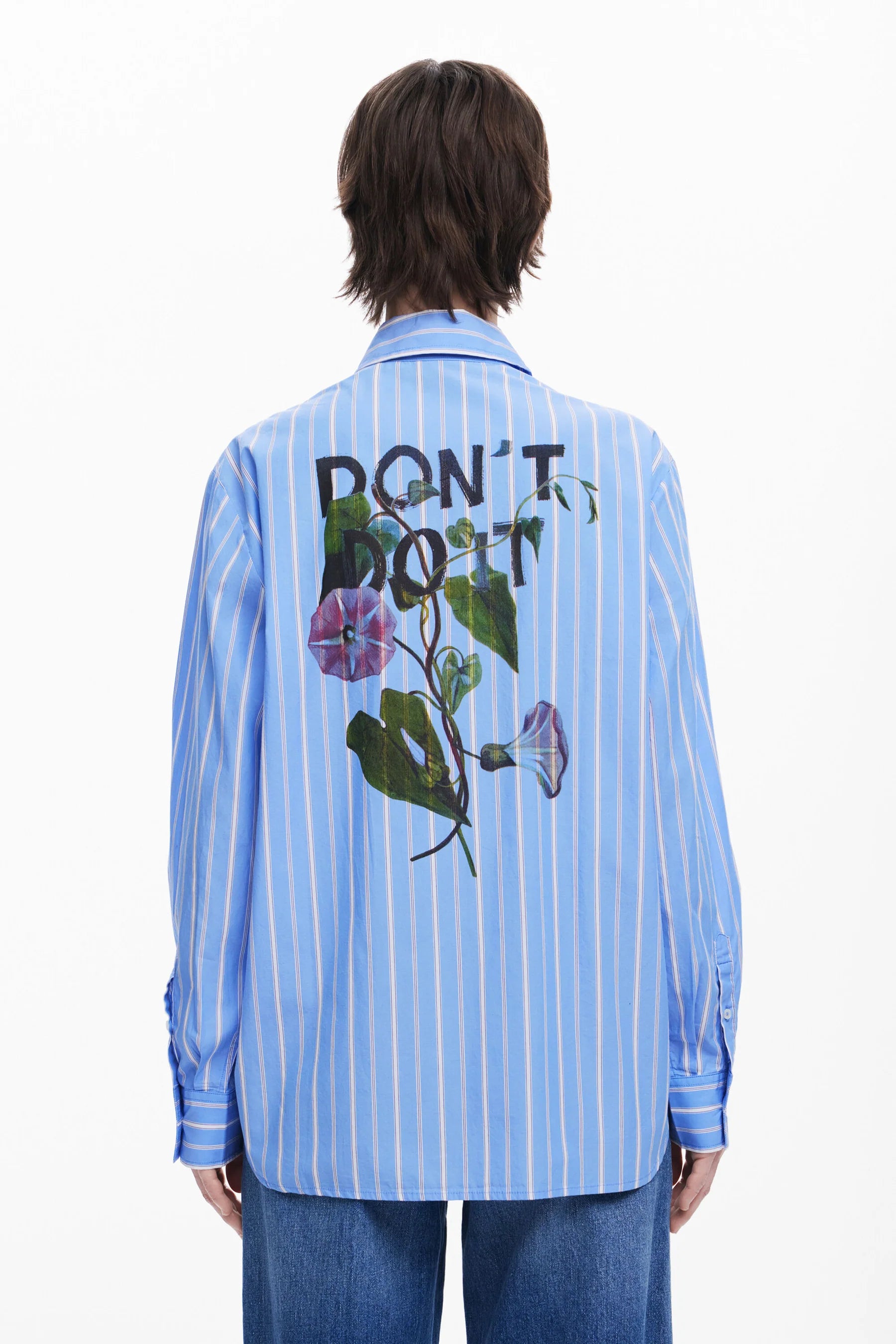 Desigual Oversized Striped Shirt 
