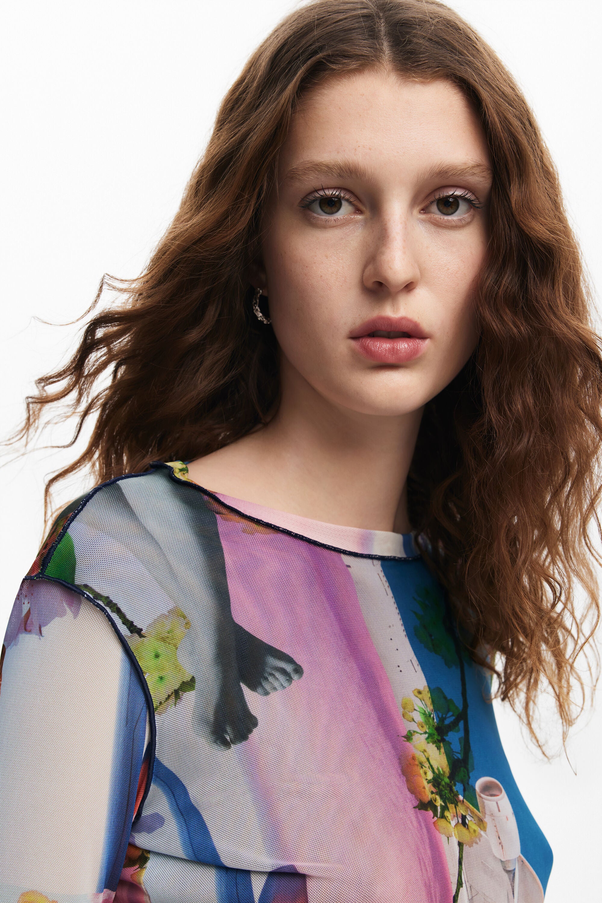 Desigual Mesh Top - Multi
