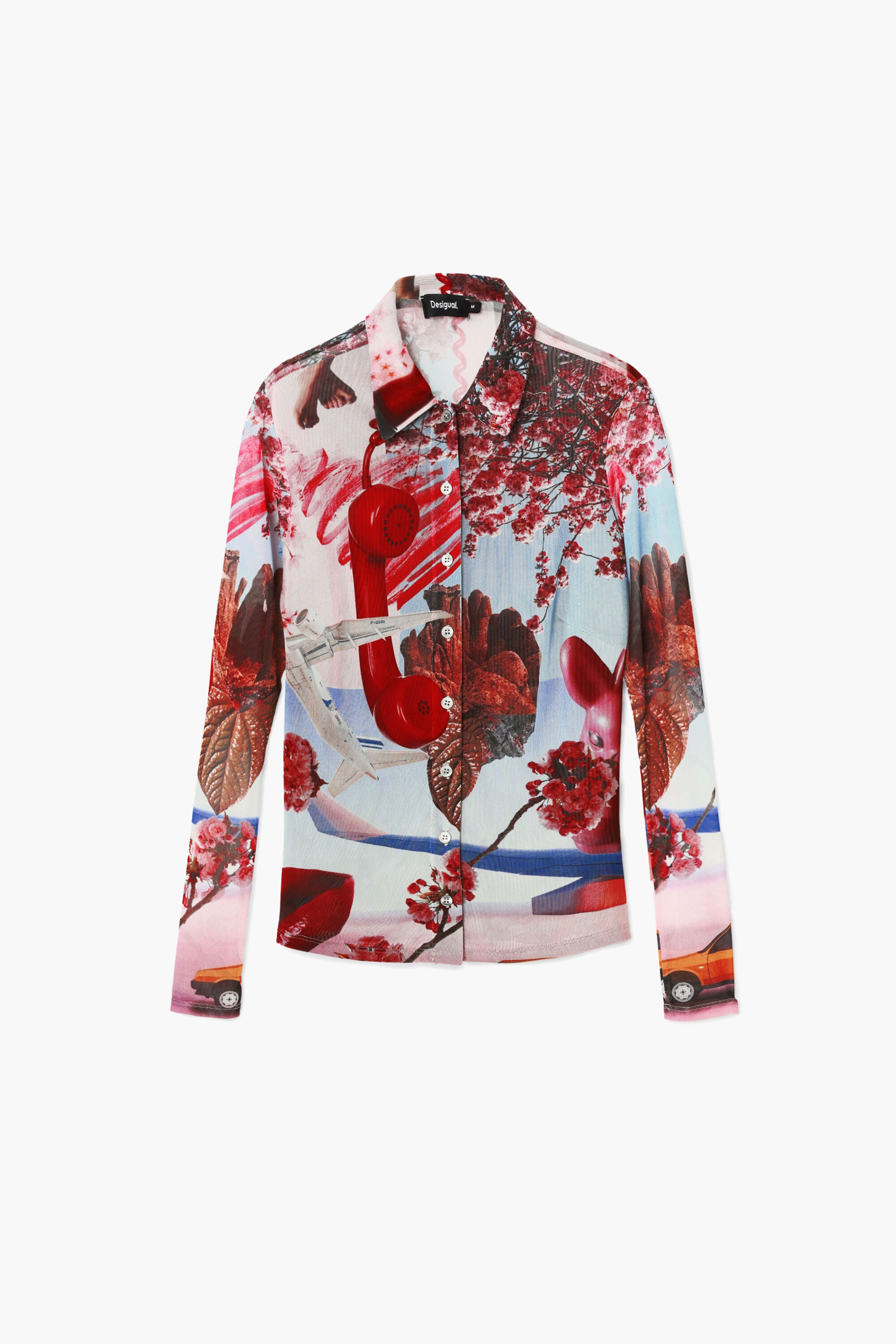 Desigual Mesh Shirt - Print Design By M. Christian Lacroix