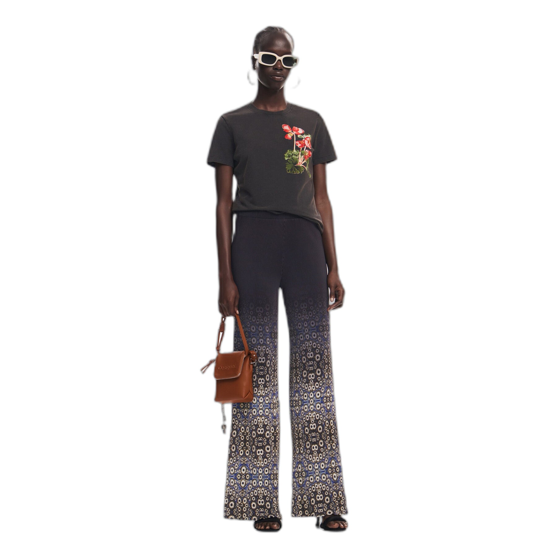 Desigual T'shirt  M Christian Lacroix - Botanical / Washed Black