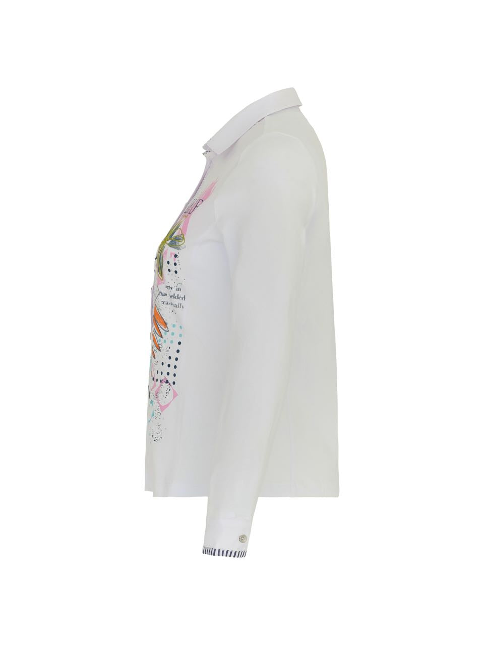 Dolcezza Blouse "Heureux d'un Printemps" - White