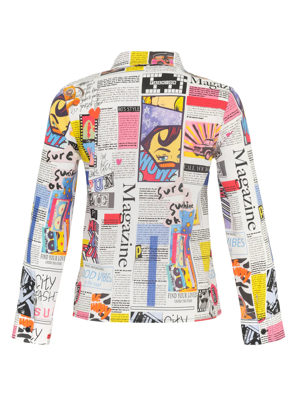 Dolcezza Magazine Print Shirt - Multi