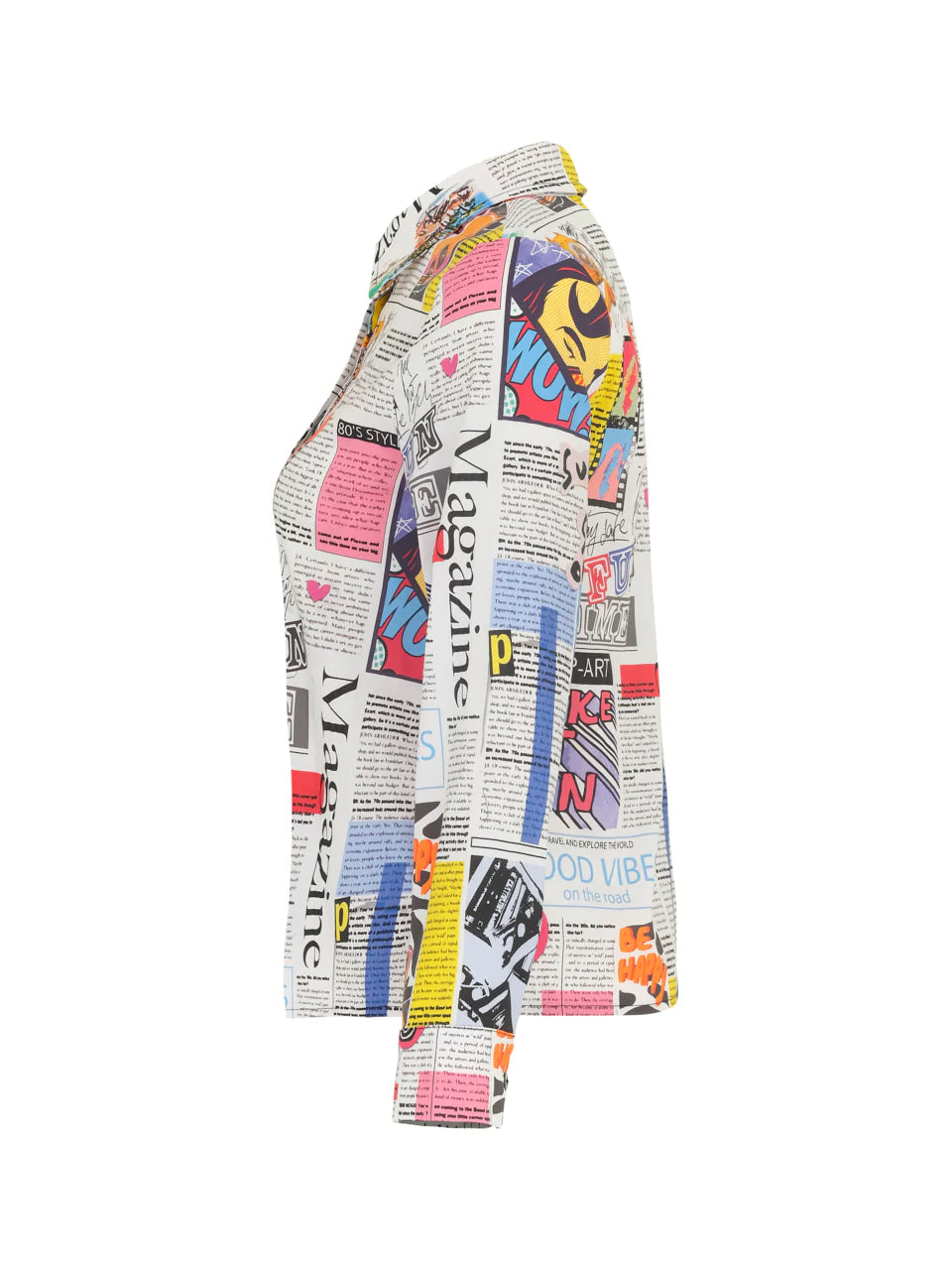 Dolcezza Magazine Print Shirt - Multi