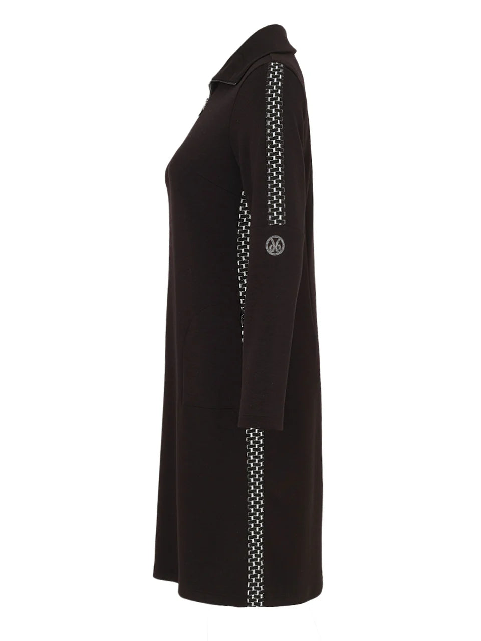 Dolcezza Zip Detail Dress - Black