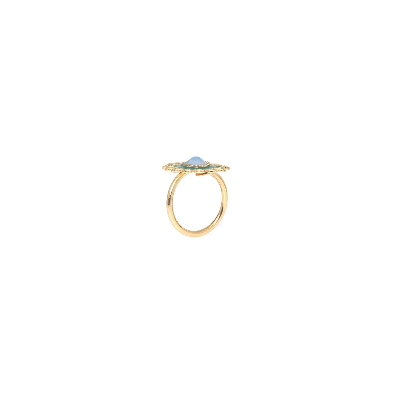 Frank Herval Zelie Flower Ring - Gold