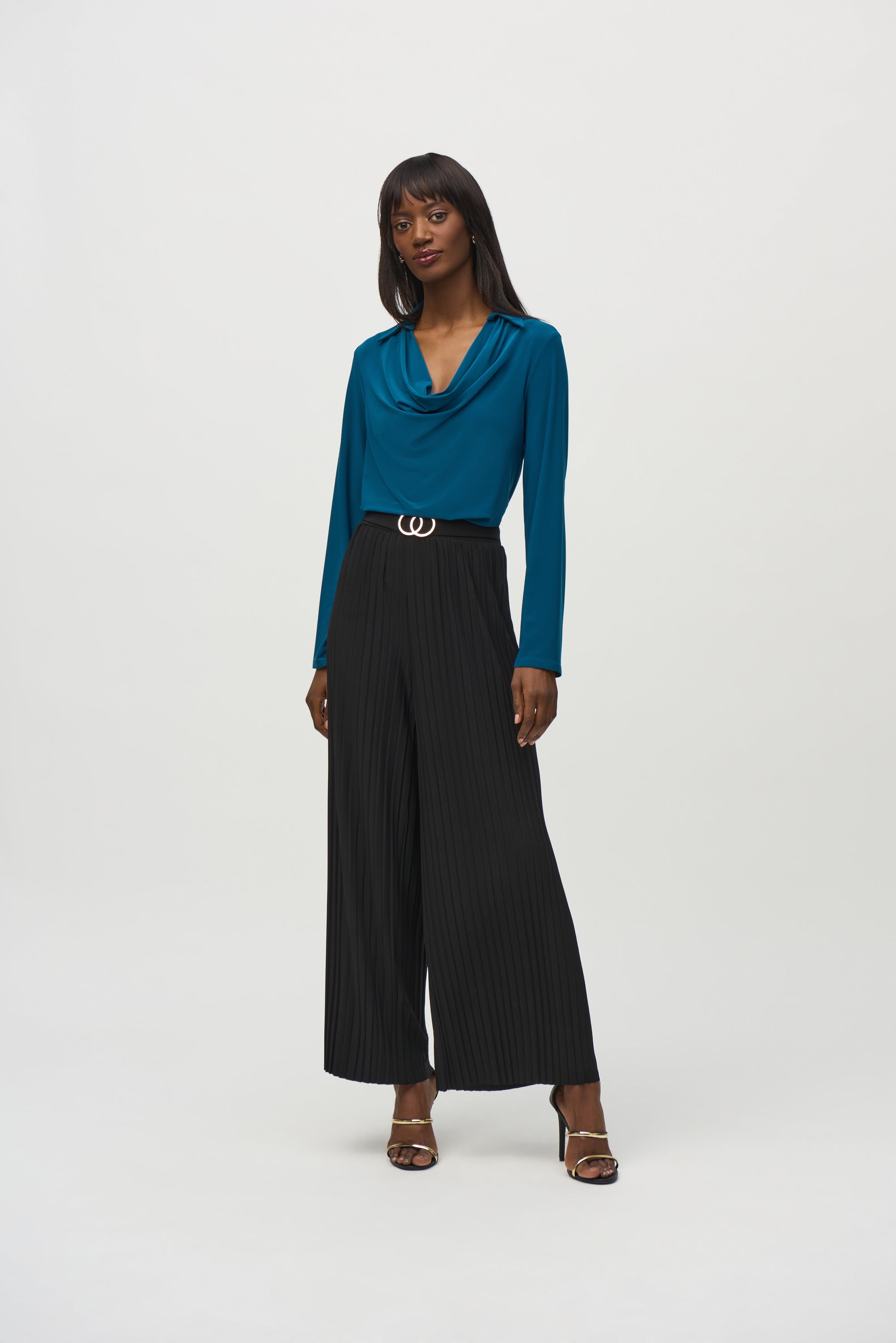 Joseph Ribkoff Cowl Neck Top 244226 - Twilight