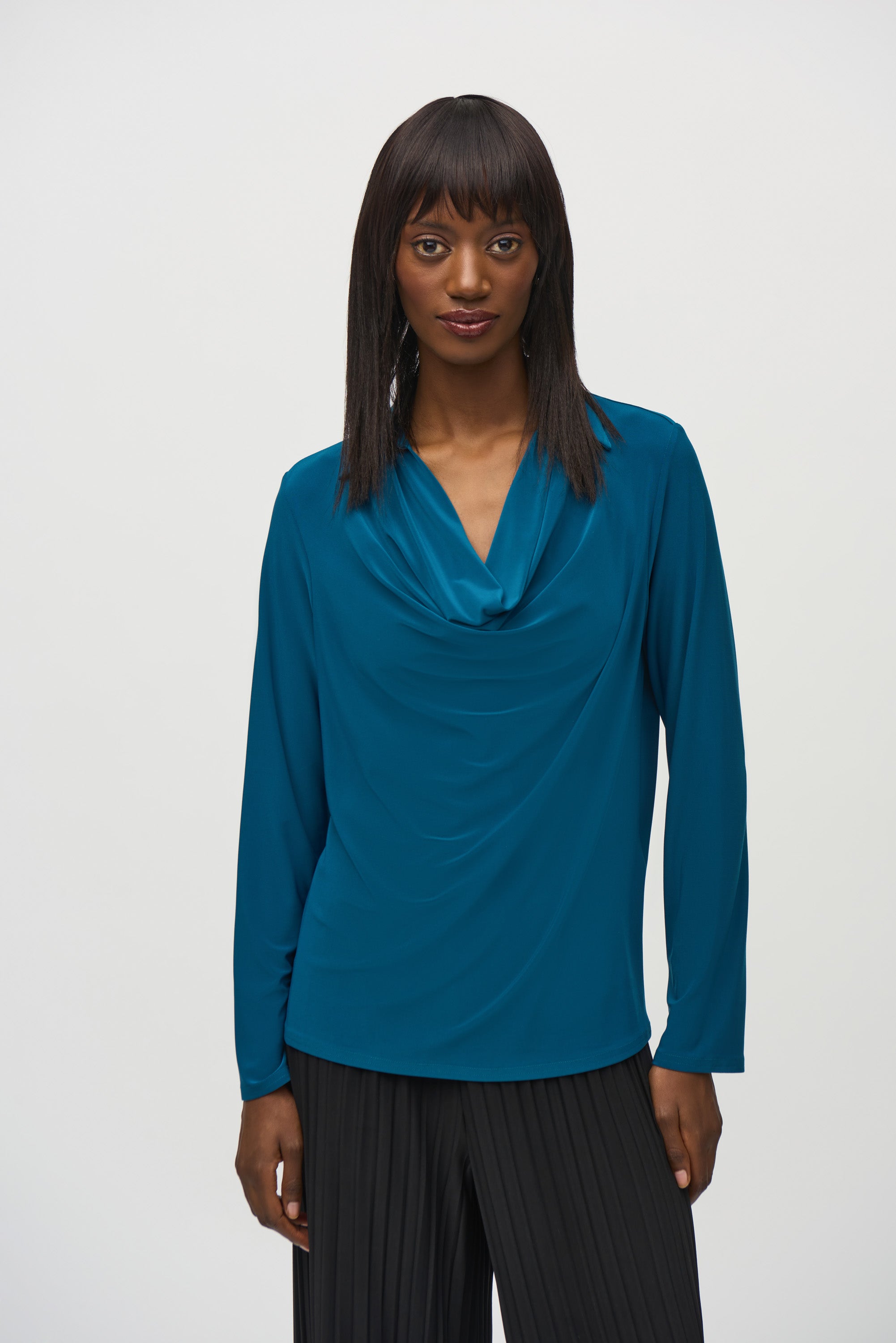 Joseph Ribkoff Cowl Neck Top 244226 - Twilight