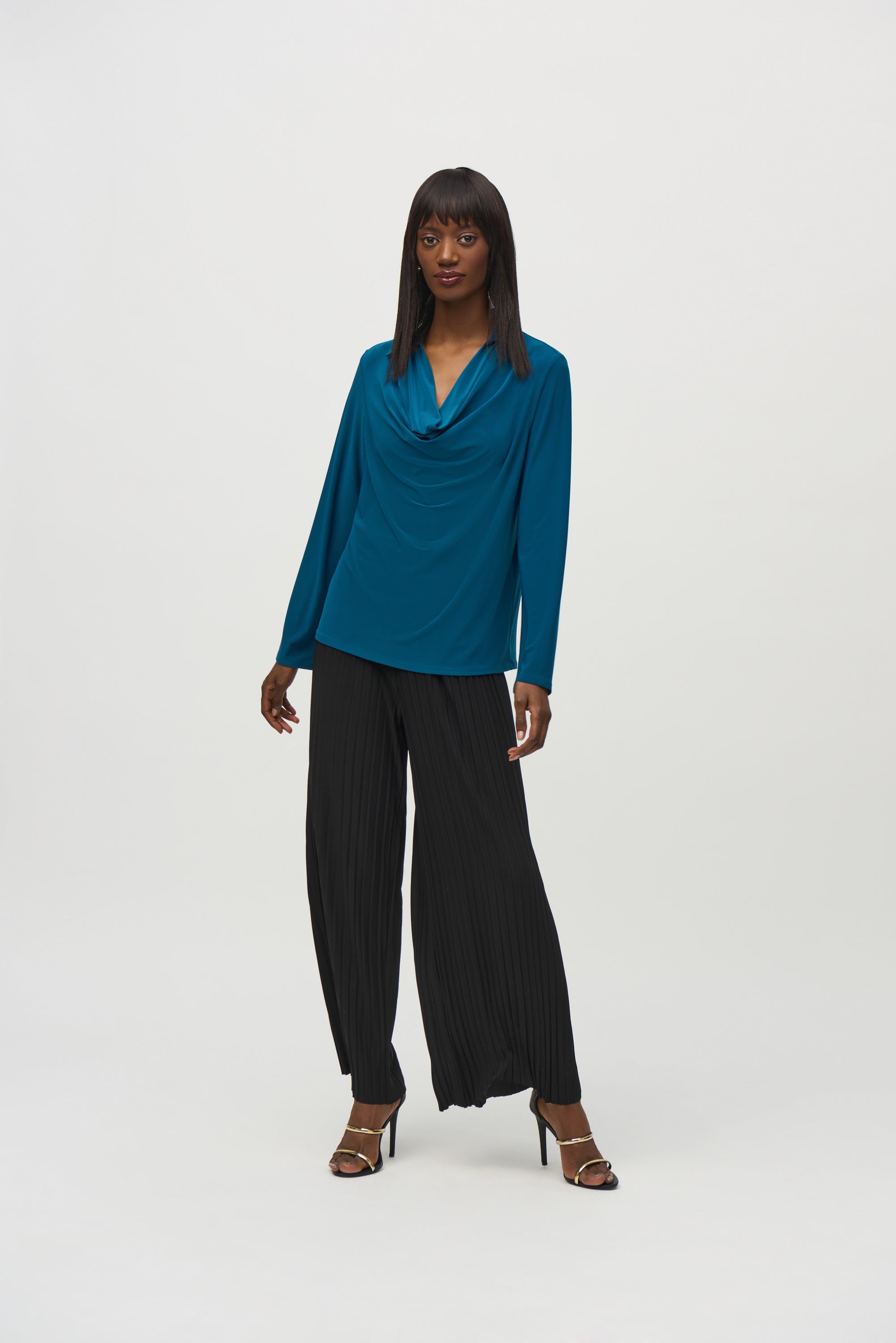 Joseph Ribkoff Cowl Neck Top 244226 - Twilight