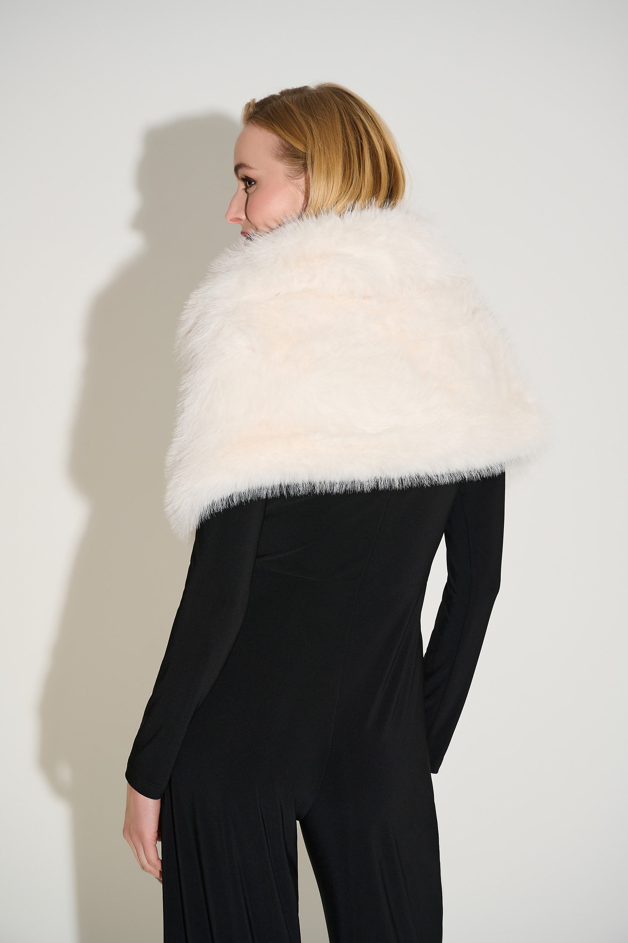 Joseph Ribkoff Signature Faux Fur Cape 233796 - 2 Colours