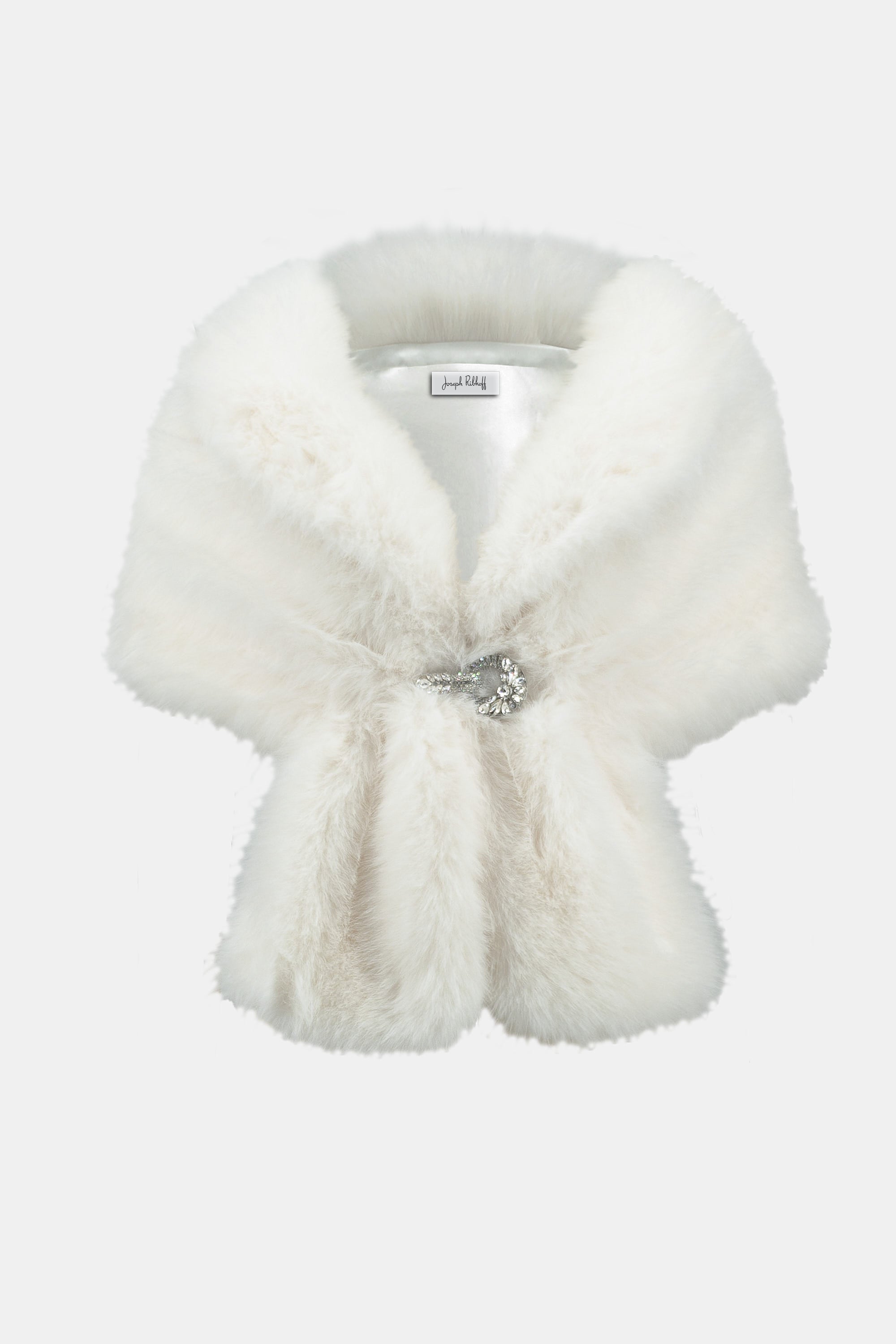 Joseph Ribkoff Signature Faux Fur Cape 233796 - 2 Colours