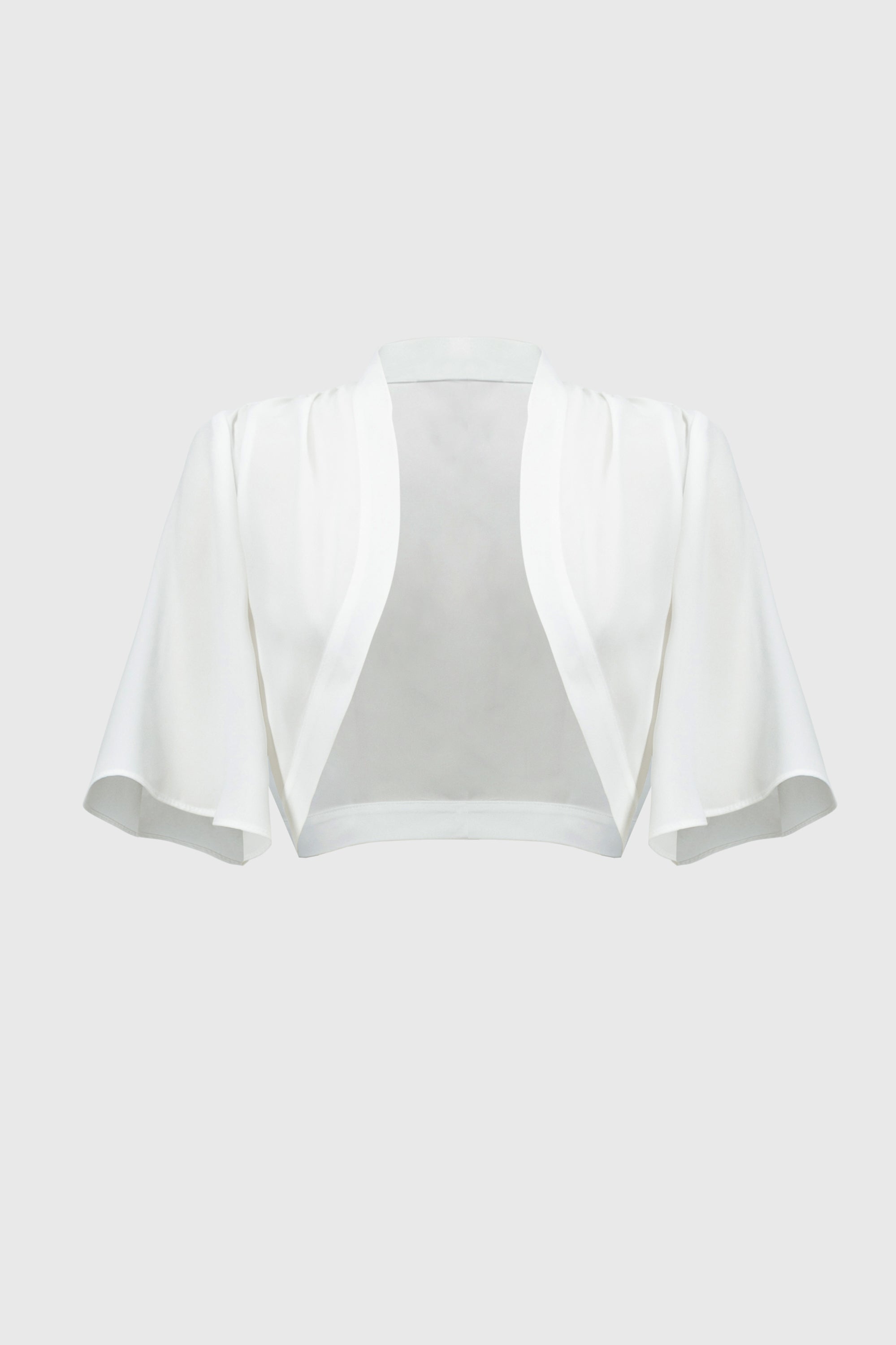 Joseph Ribkoff Georgette Bell Sleeve Bolero 243798 - Ivory