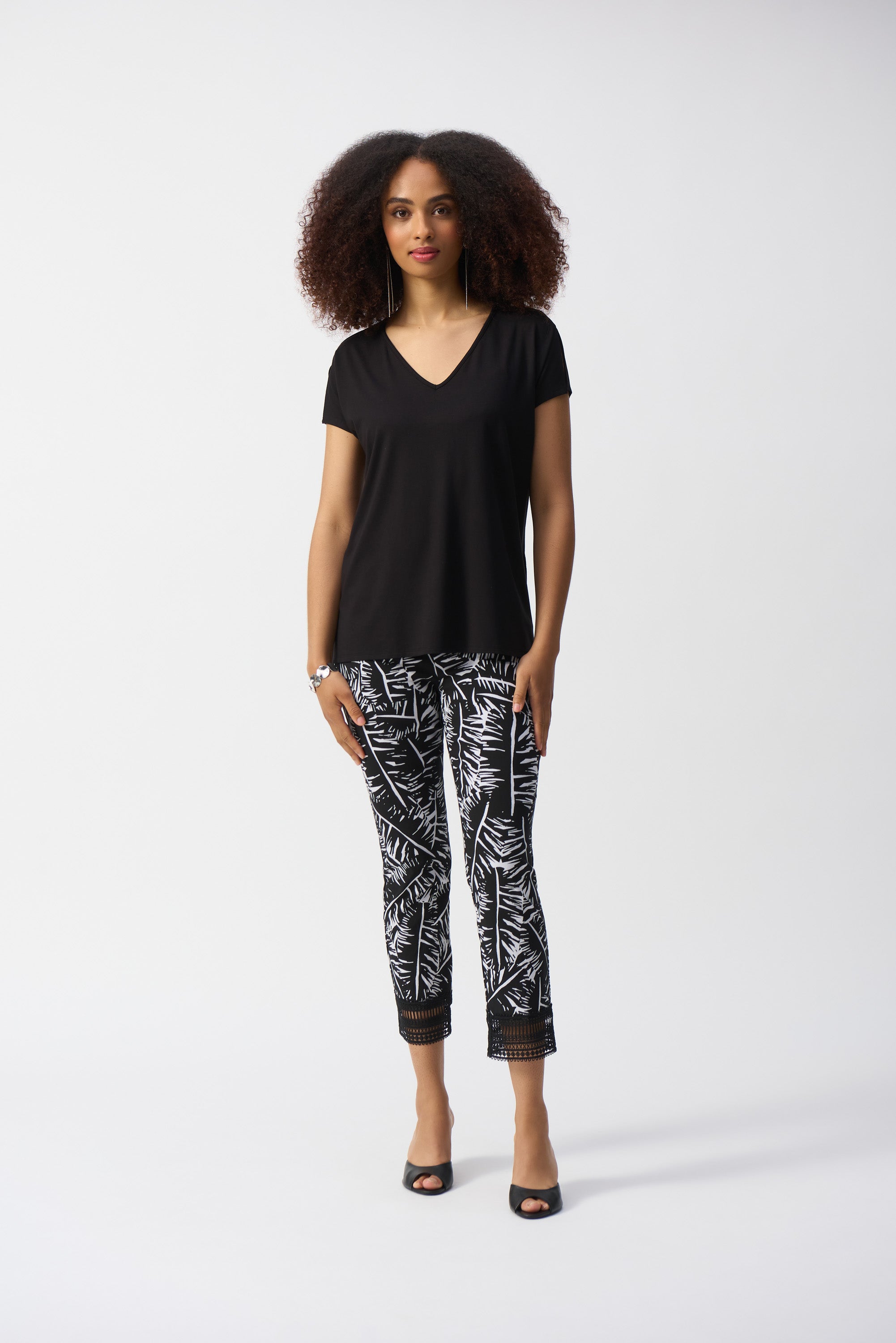 Joseph Ribkoff Boxy Top 251229 - Black
