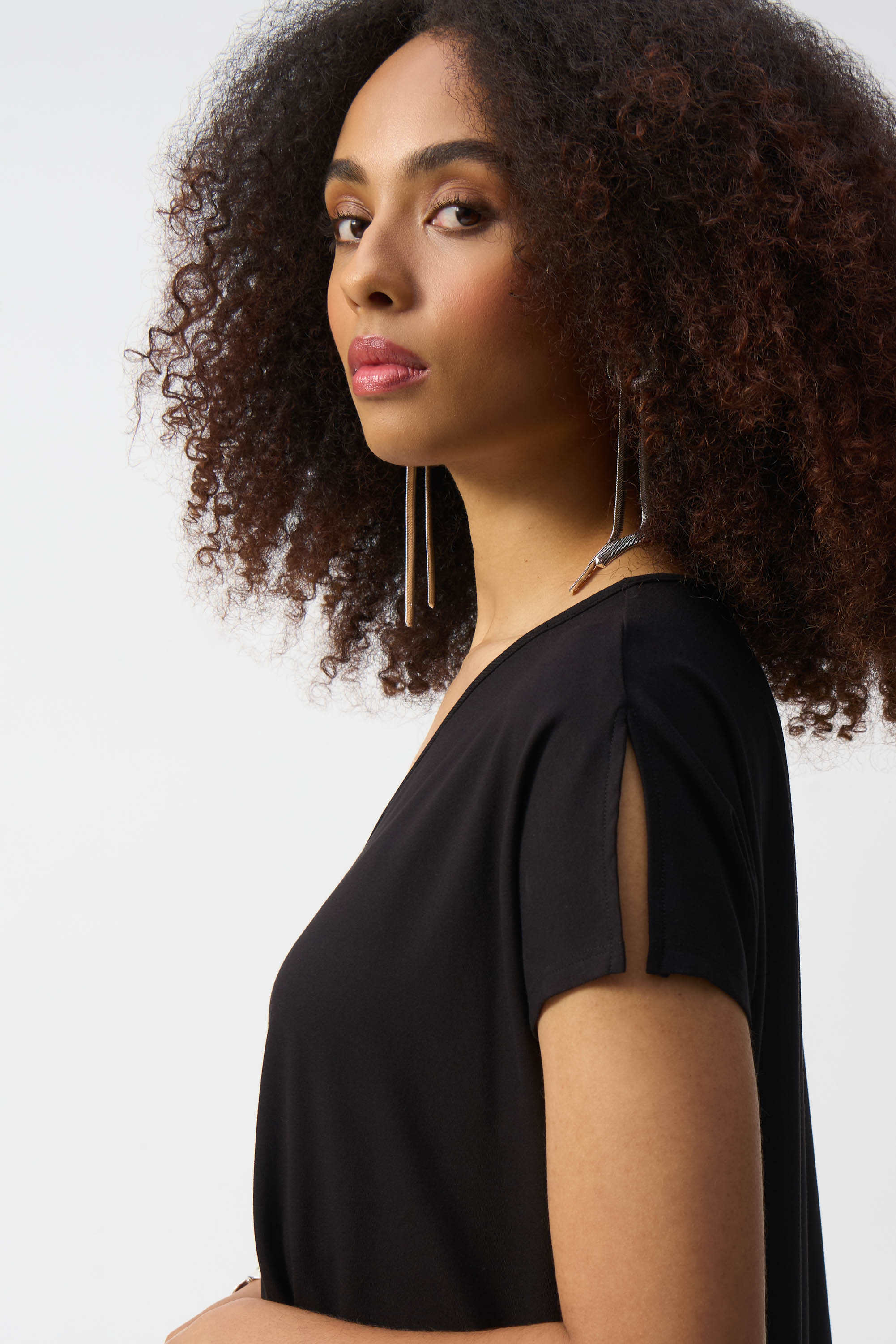 Joseph Ribkoff Boxy Top 251229 - Black