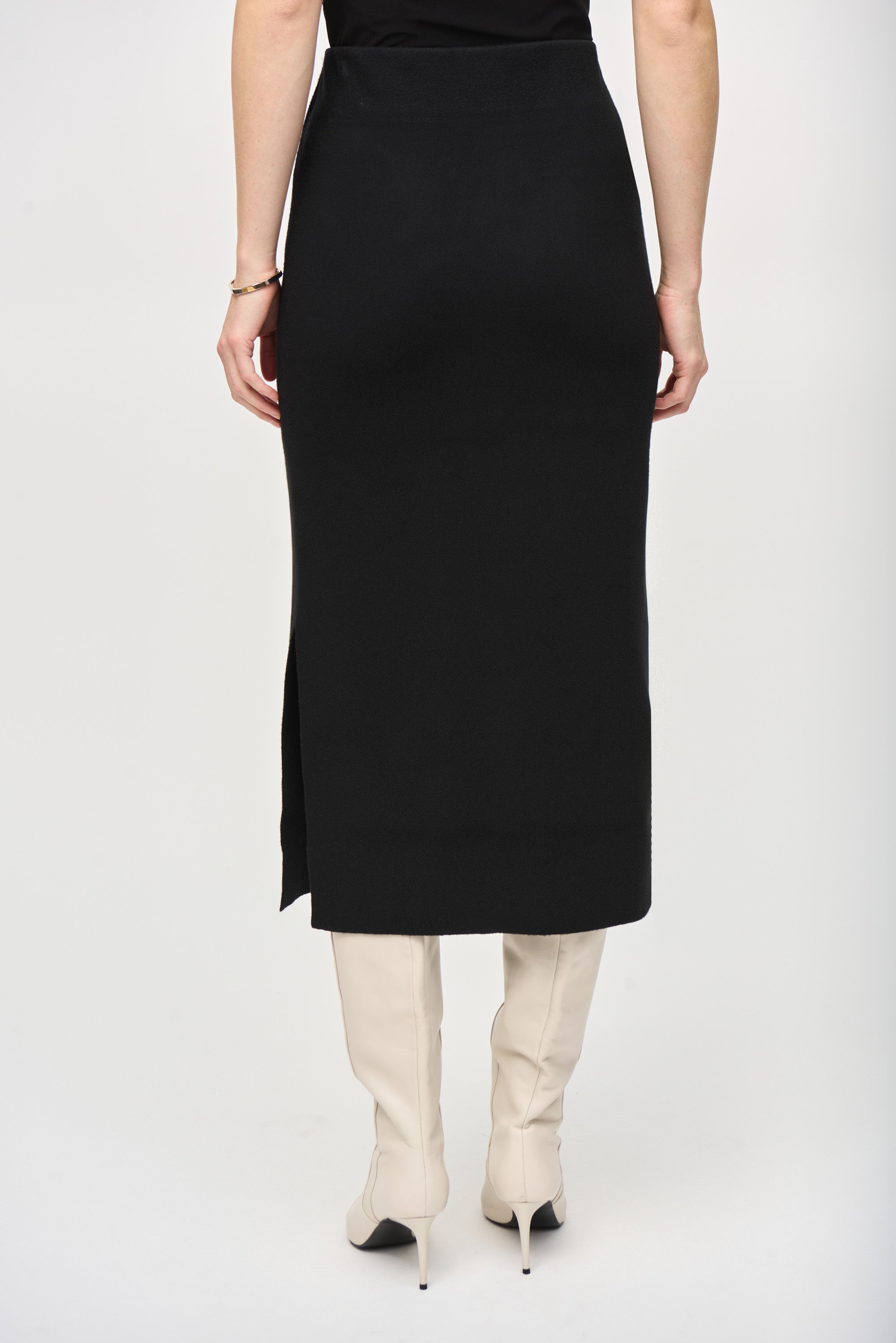 Joseph Ribkoff Knit Midi Skirt 243967 - Black