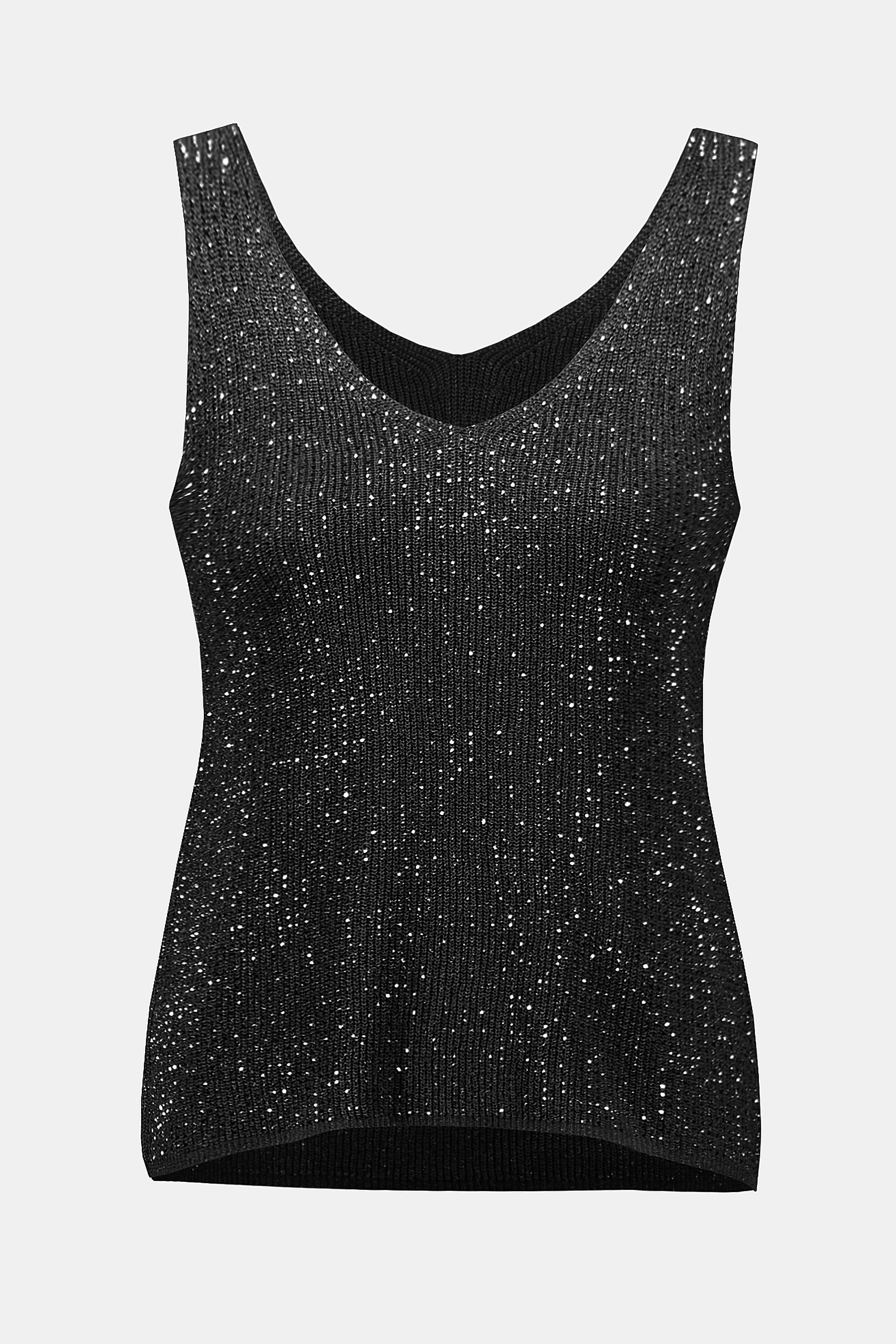 Joseph Ribkoff Metallic Knitted Camisole With Rhinestones 252915 - 2 Colours