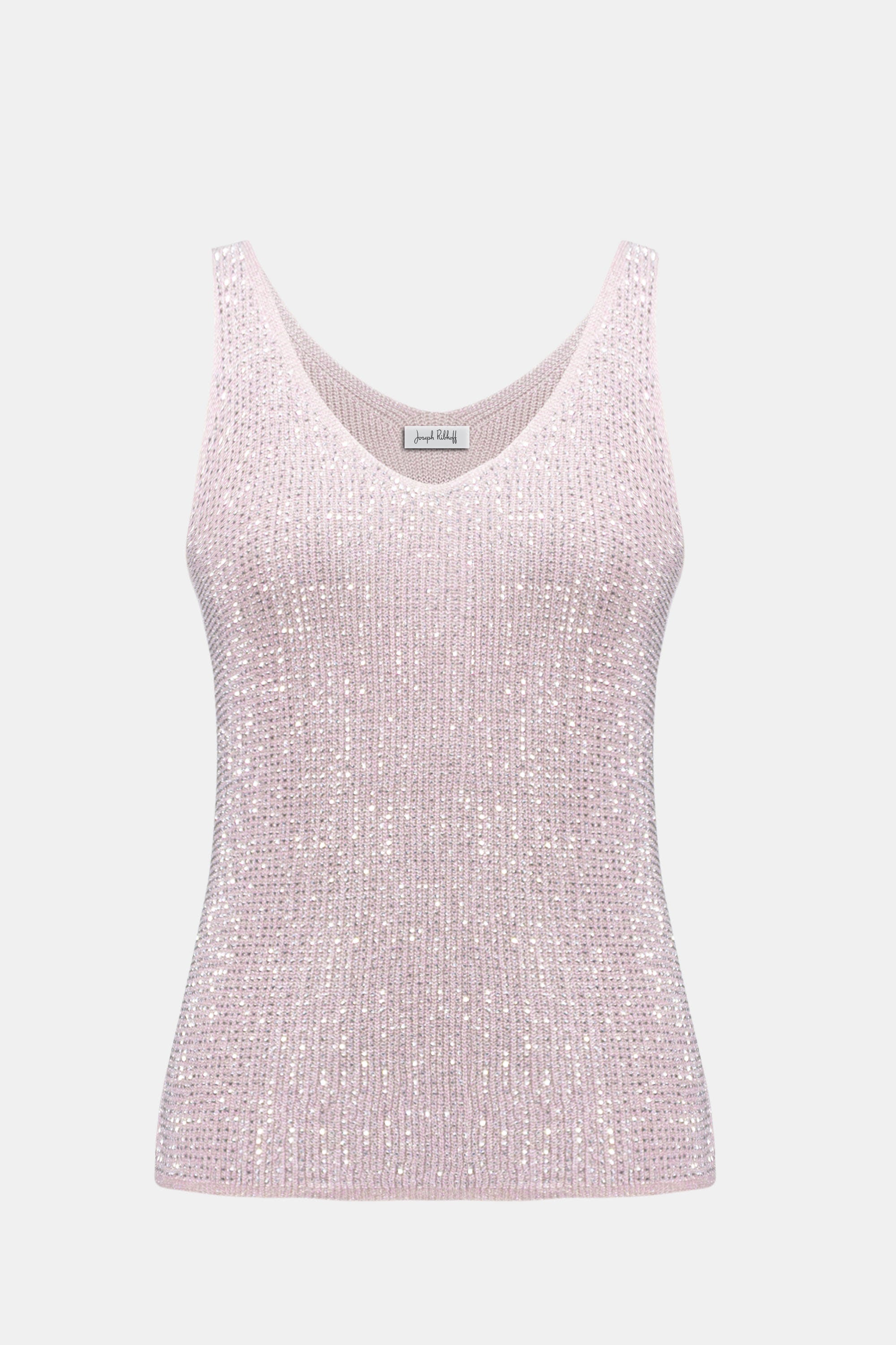 Joseph Ribkoff Metallic Knitted Camisole With Rhinestones 252915 - 2 Colours
