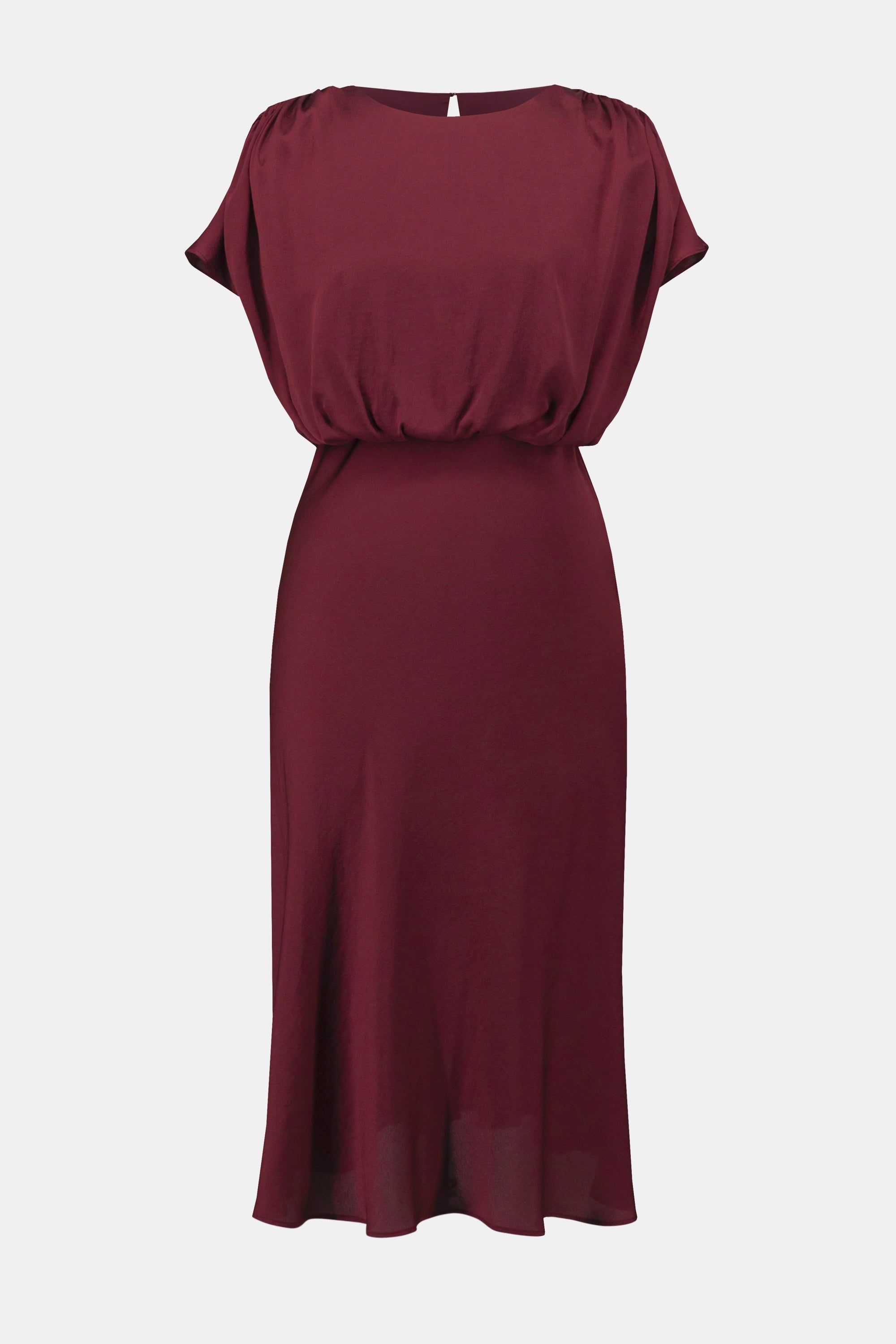 Joseph Ribkoff Blouson A-Line Dress 254049 - Merlot