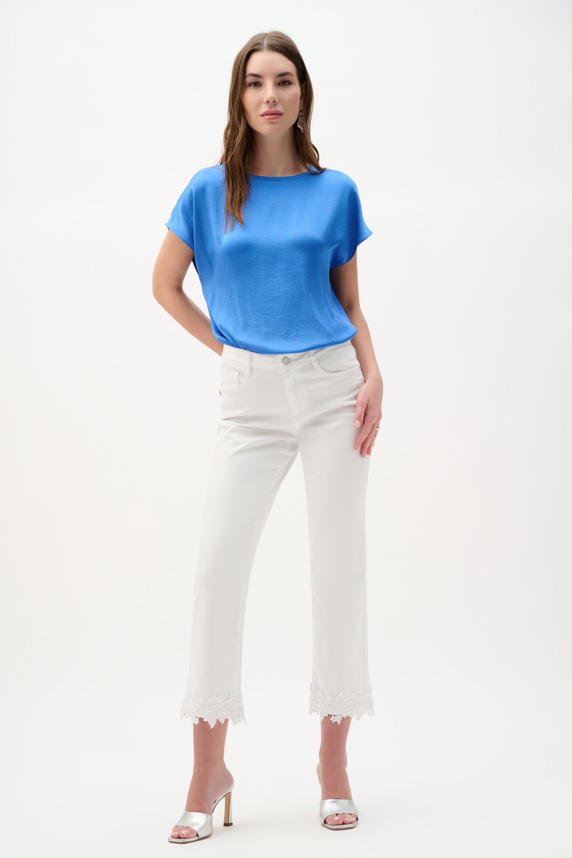 Joseph Ribkoff Silky Straight Top 262189 - Harbour Blue