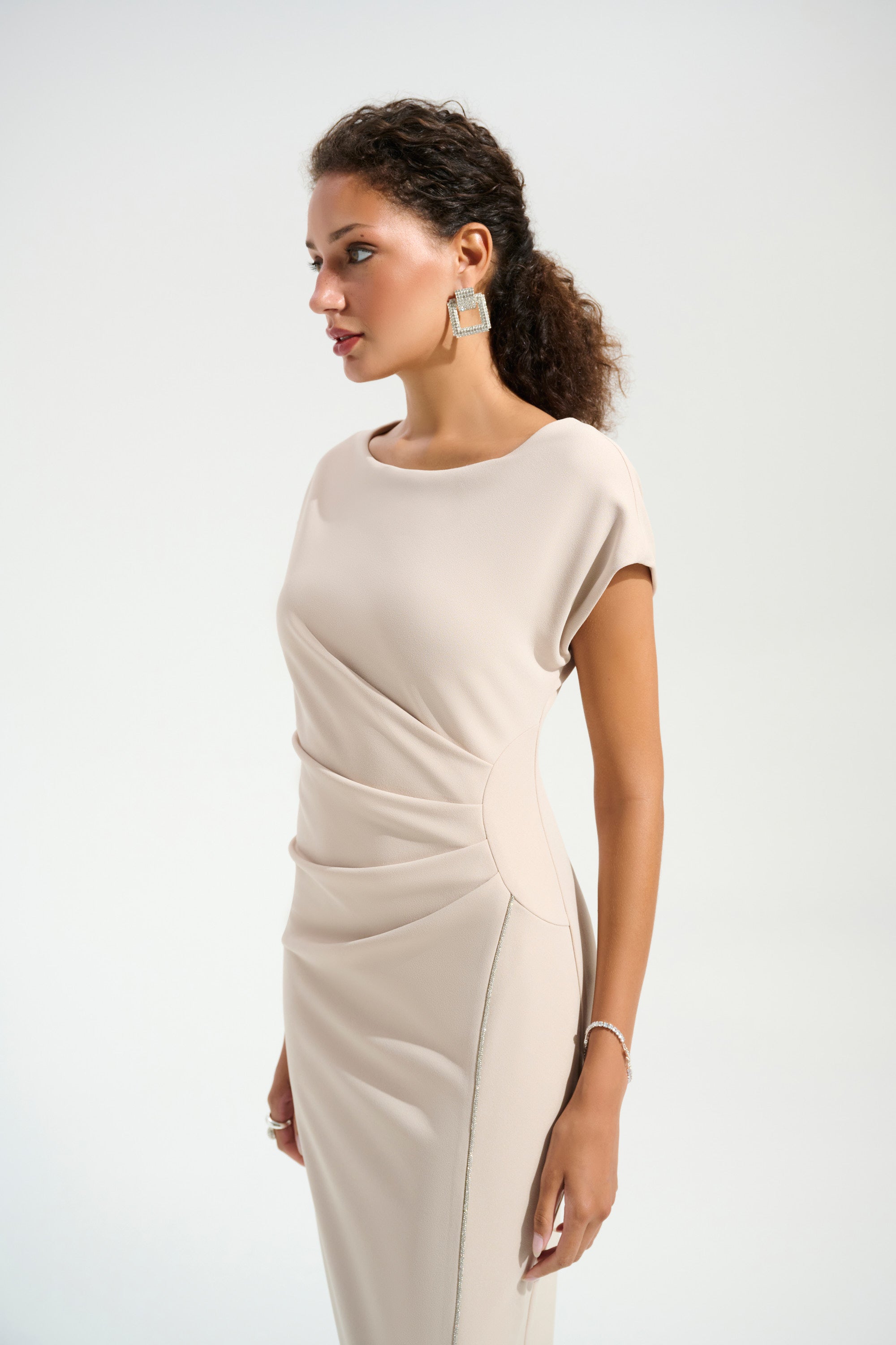 Joseph Ribkoff Signature Sheath Gown 261713 - Sand