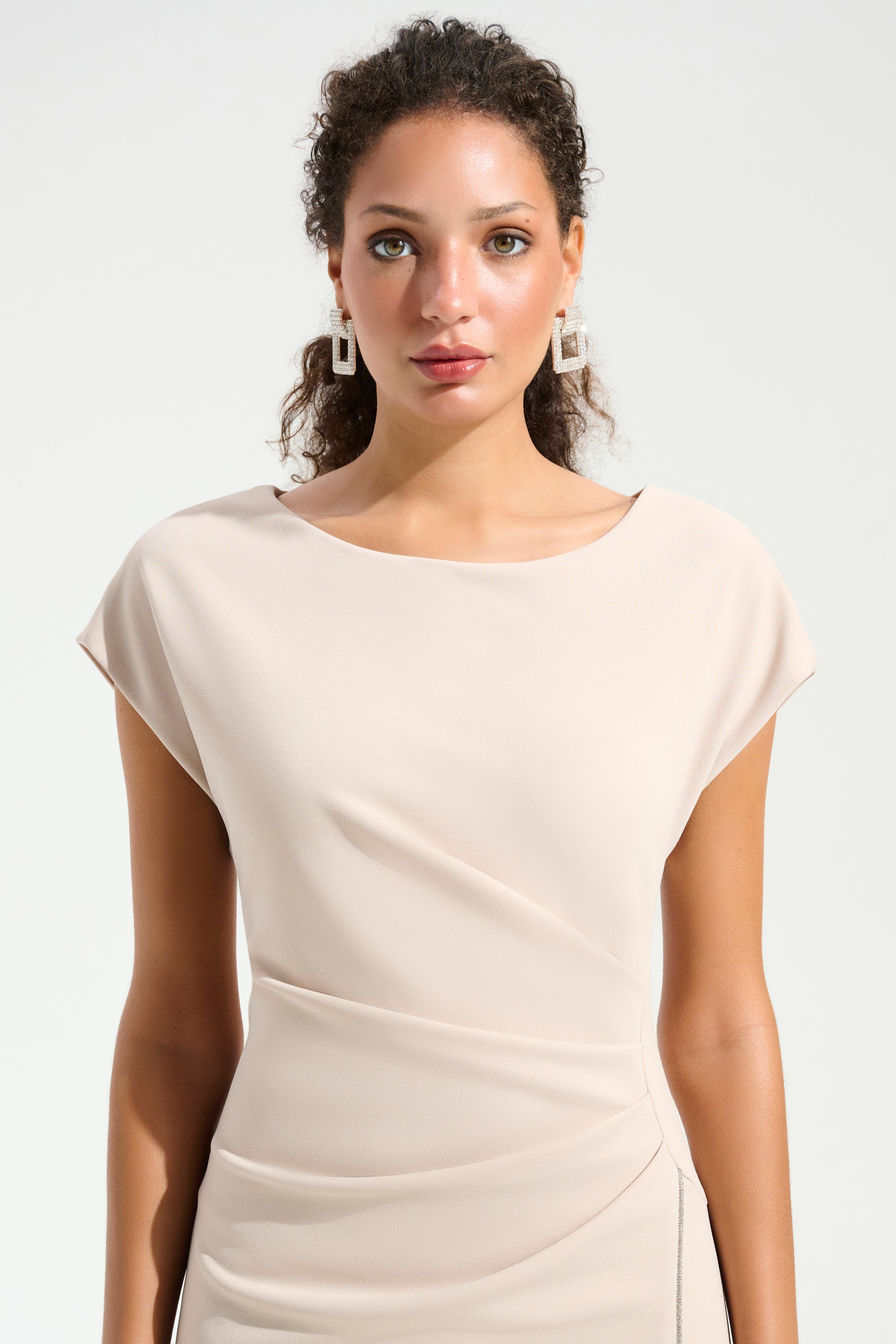 Joseph Ribkoff Signature Sheath Gown 261713 - Sand