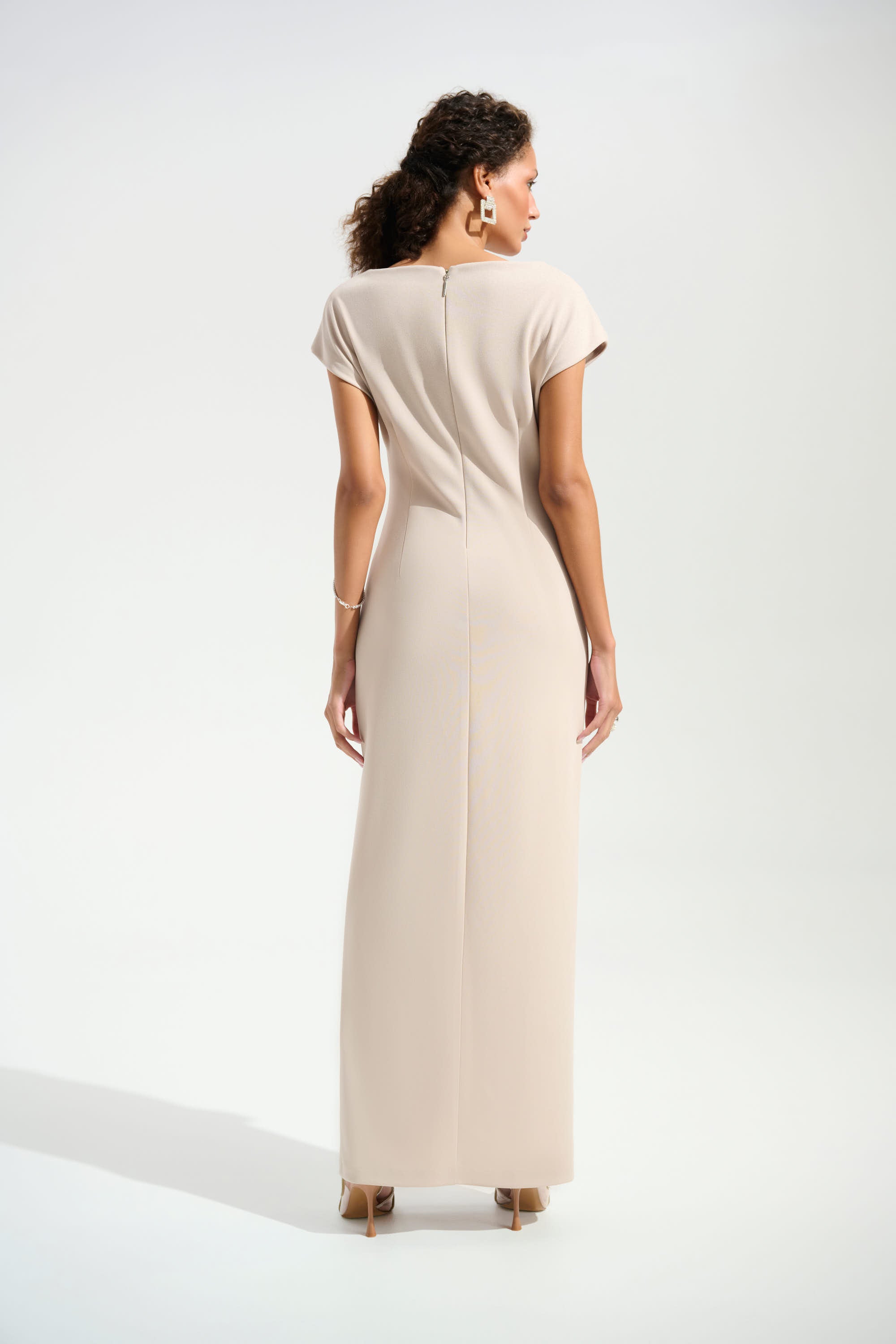 Joseph Ribkoff Signature Sheath Gown 261713 - Sand