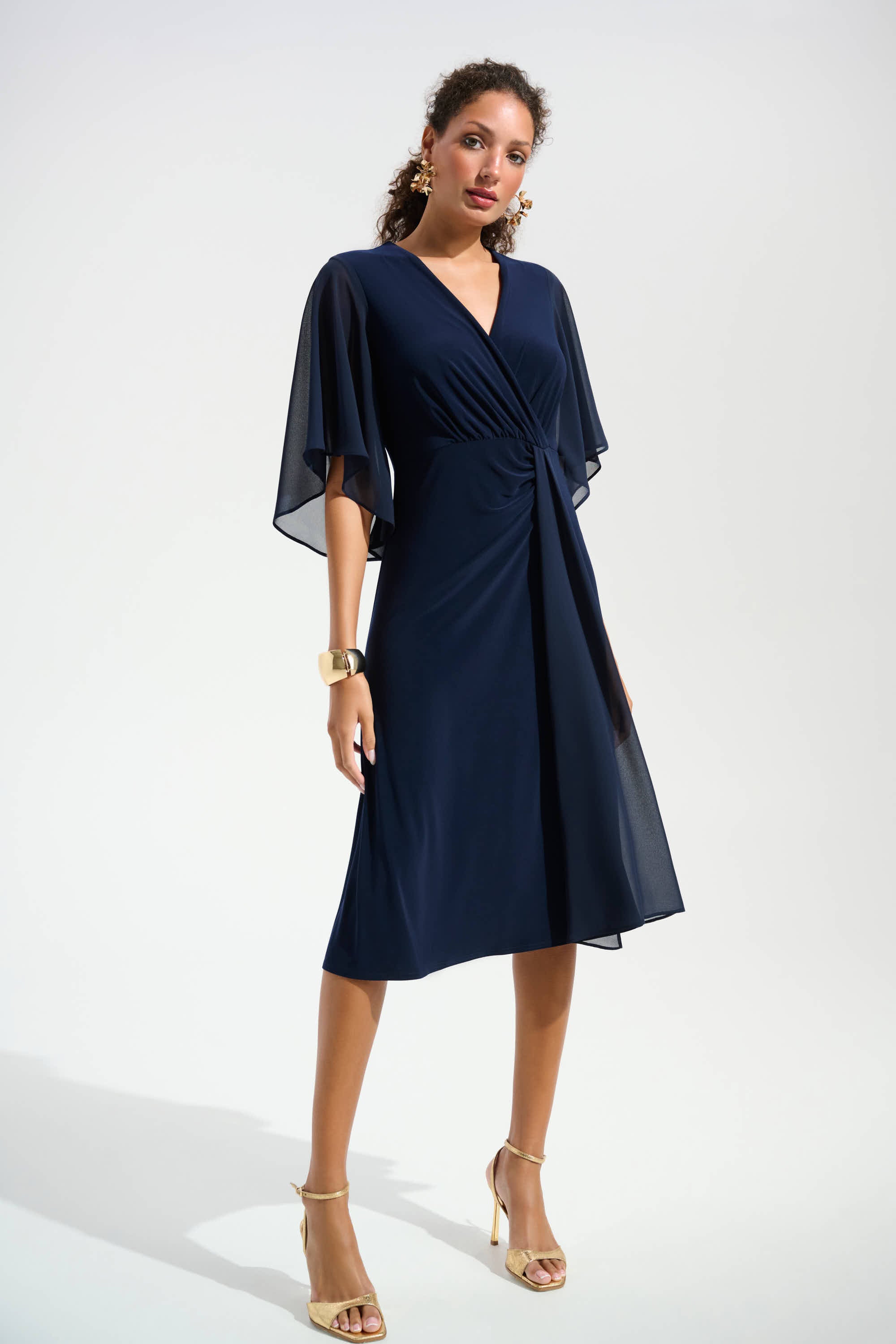 Joseph Ribkoff Signature Fit and Flare Dress 261710 - Midnight Blue