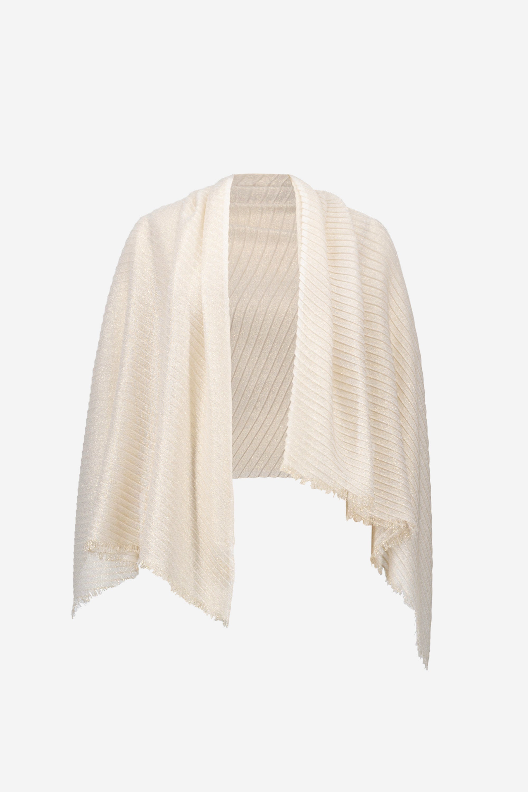 Joseph Ribkoff Signature Woven Rectangle Scarf 261781 - Champagne
