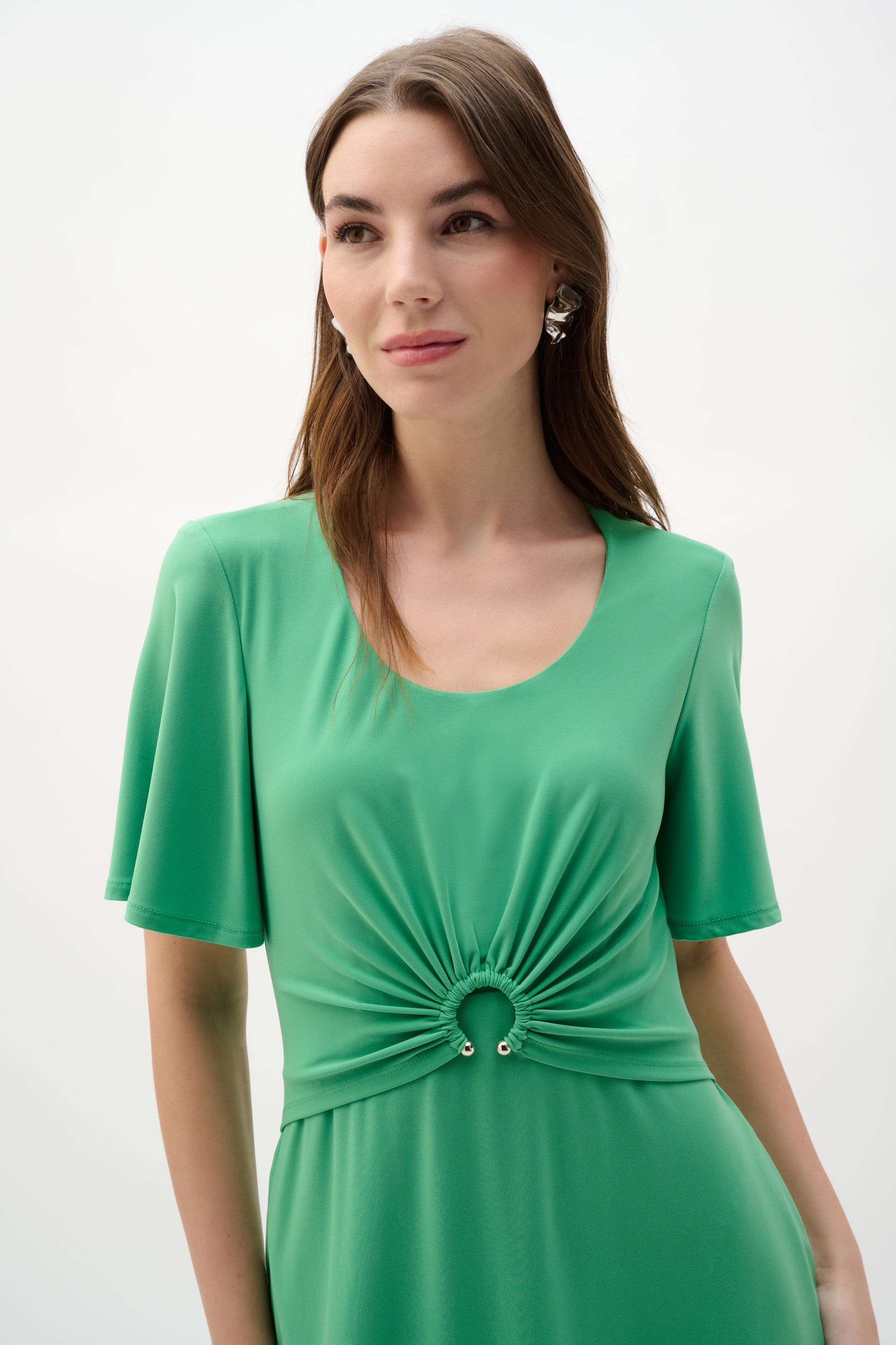 Joseph Ribkoff Fit & Flare Dress 262034 - Palm Green