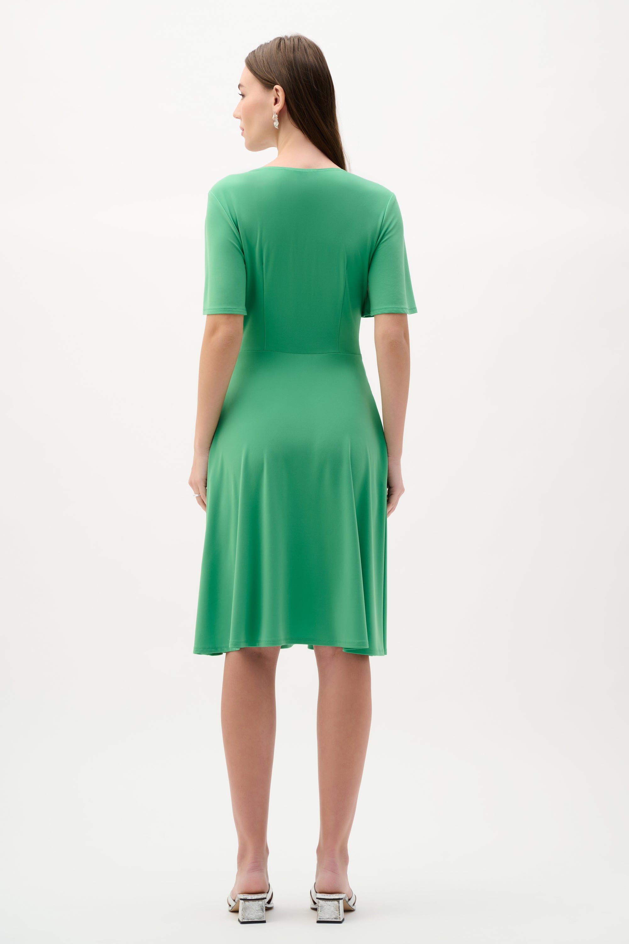 Joseph Ribkoff Fit & Flare Dress 262034 - Palm Green