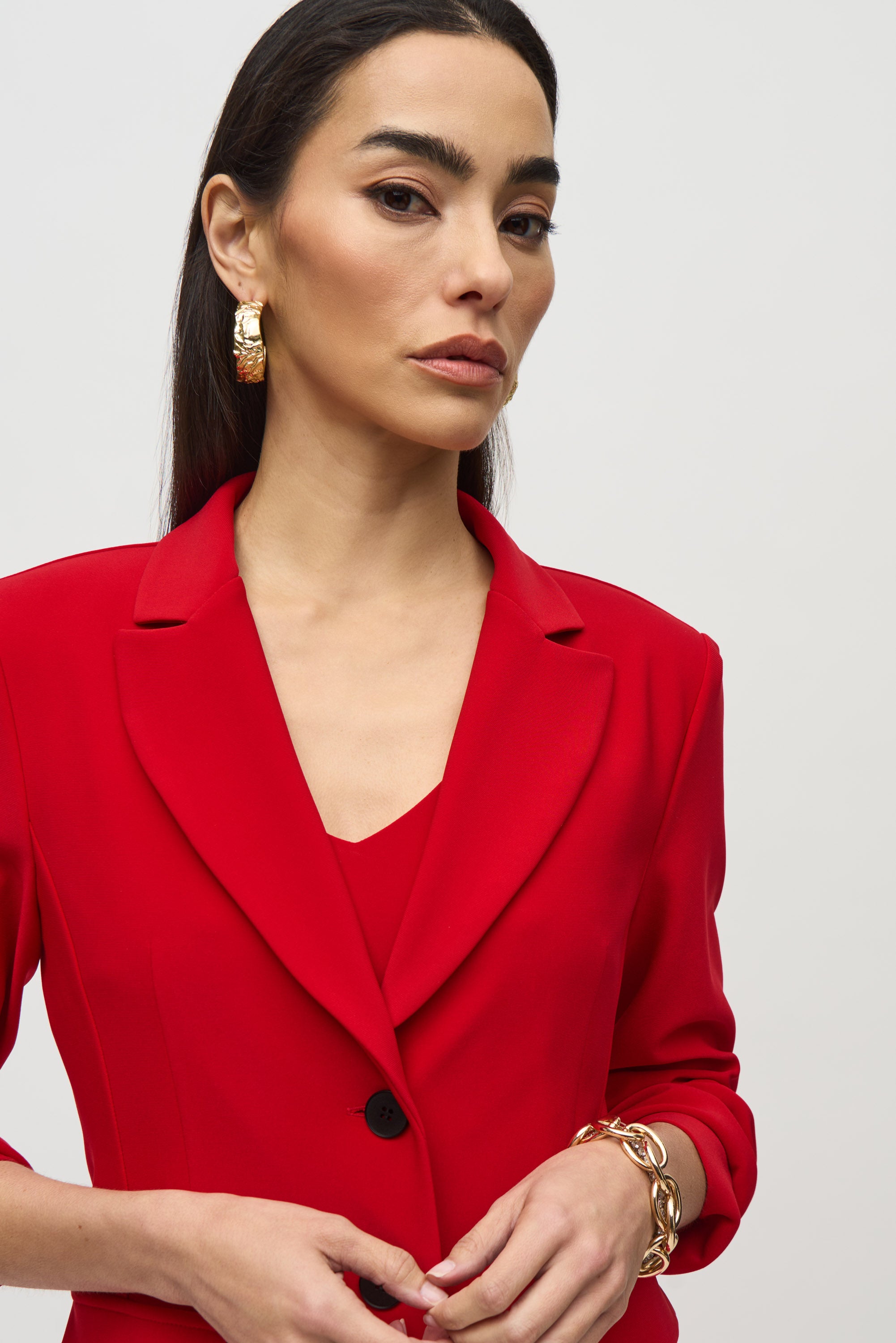 Joseph Ribkoff Fitted Blazer 244095 - Lipstick Red